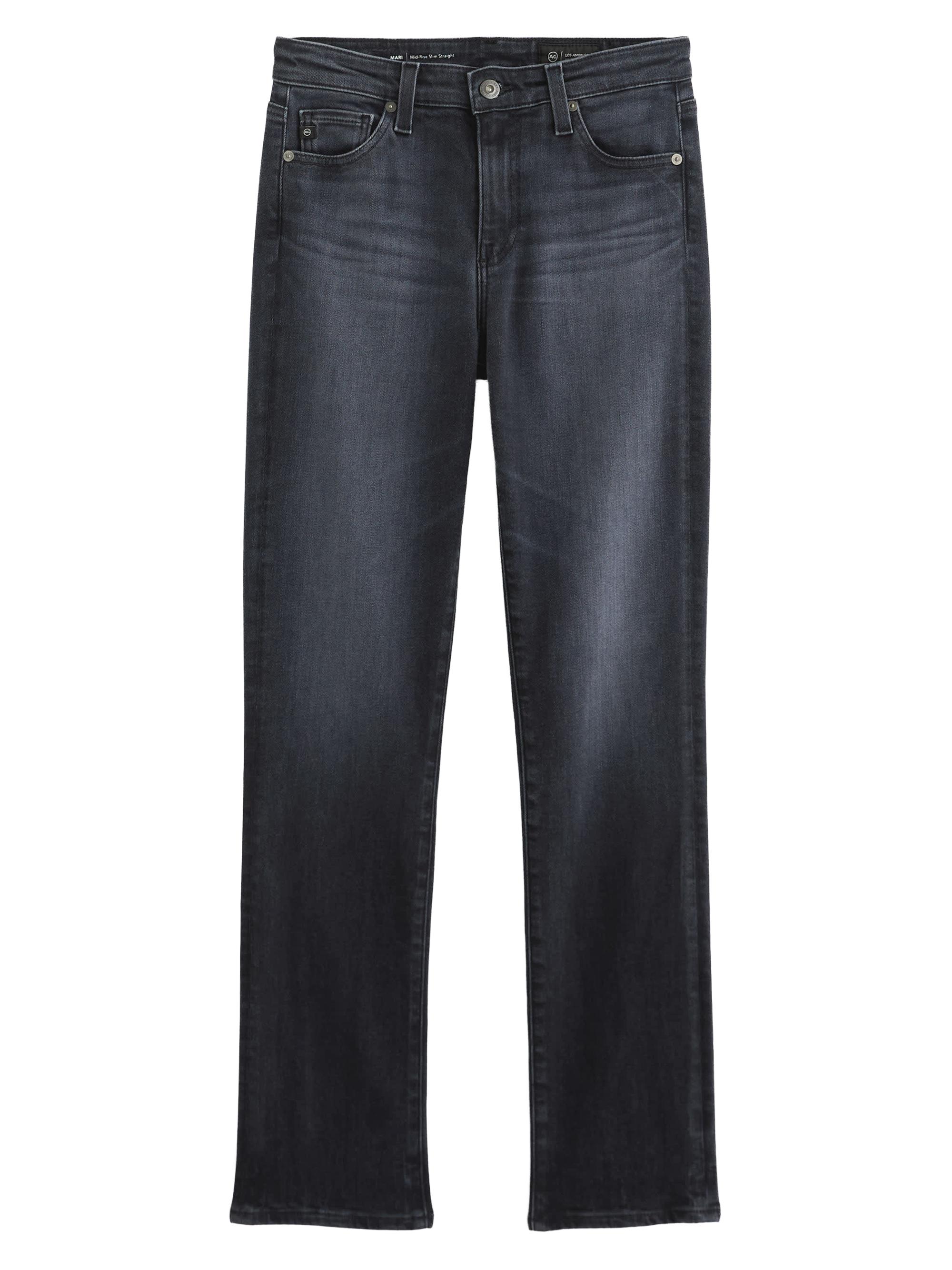AG Jeans Mari Embellished Straight-Leg Jeans | Saks Fifth Avenue