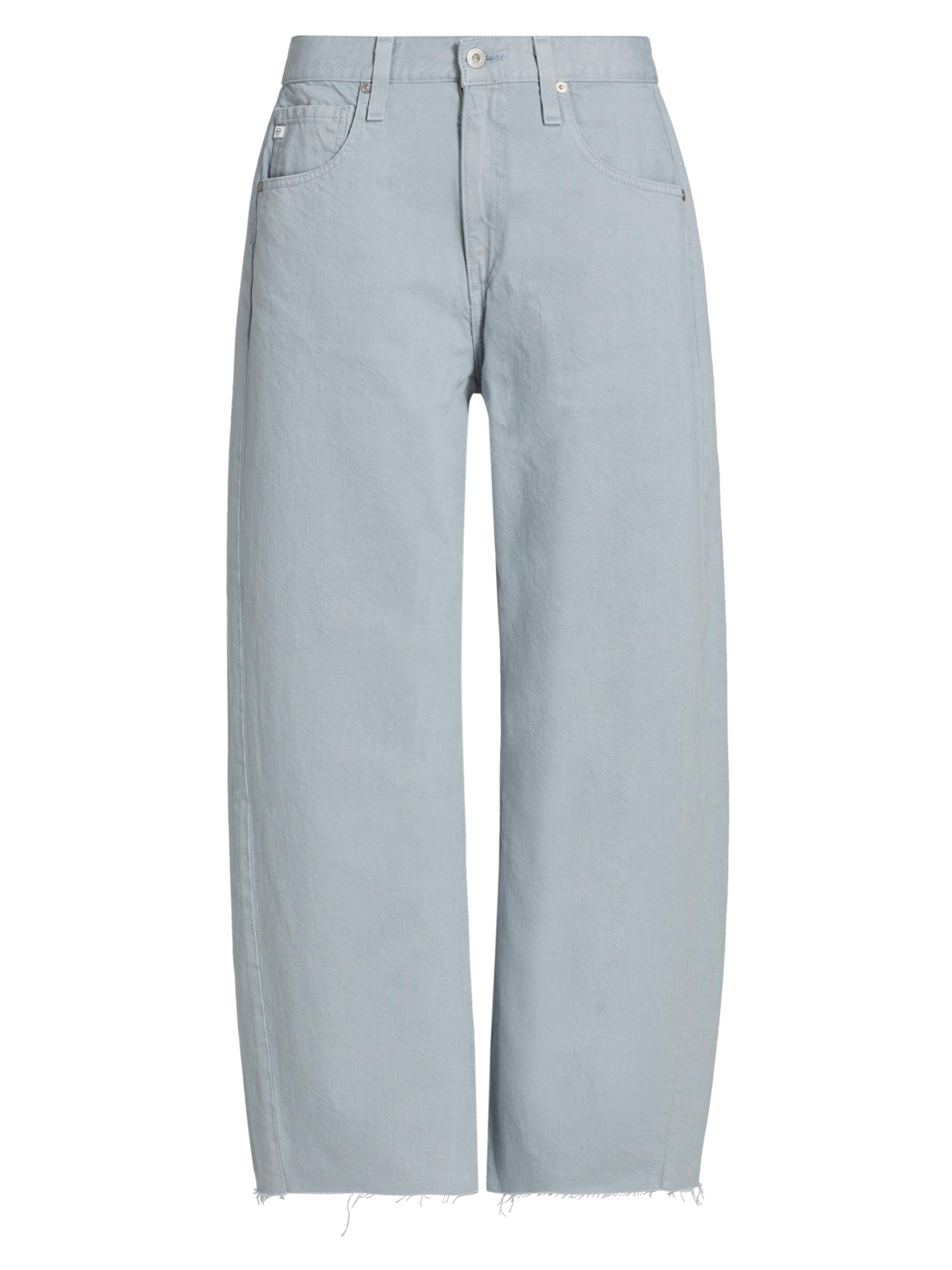 AG Jeans Women's Hattie Crop Barrel-Leg Jeans - Sea Fog