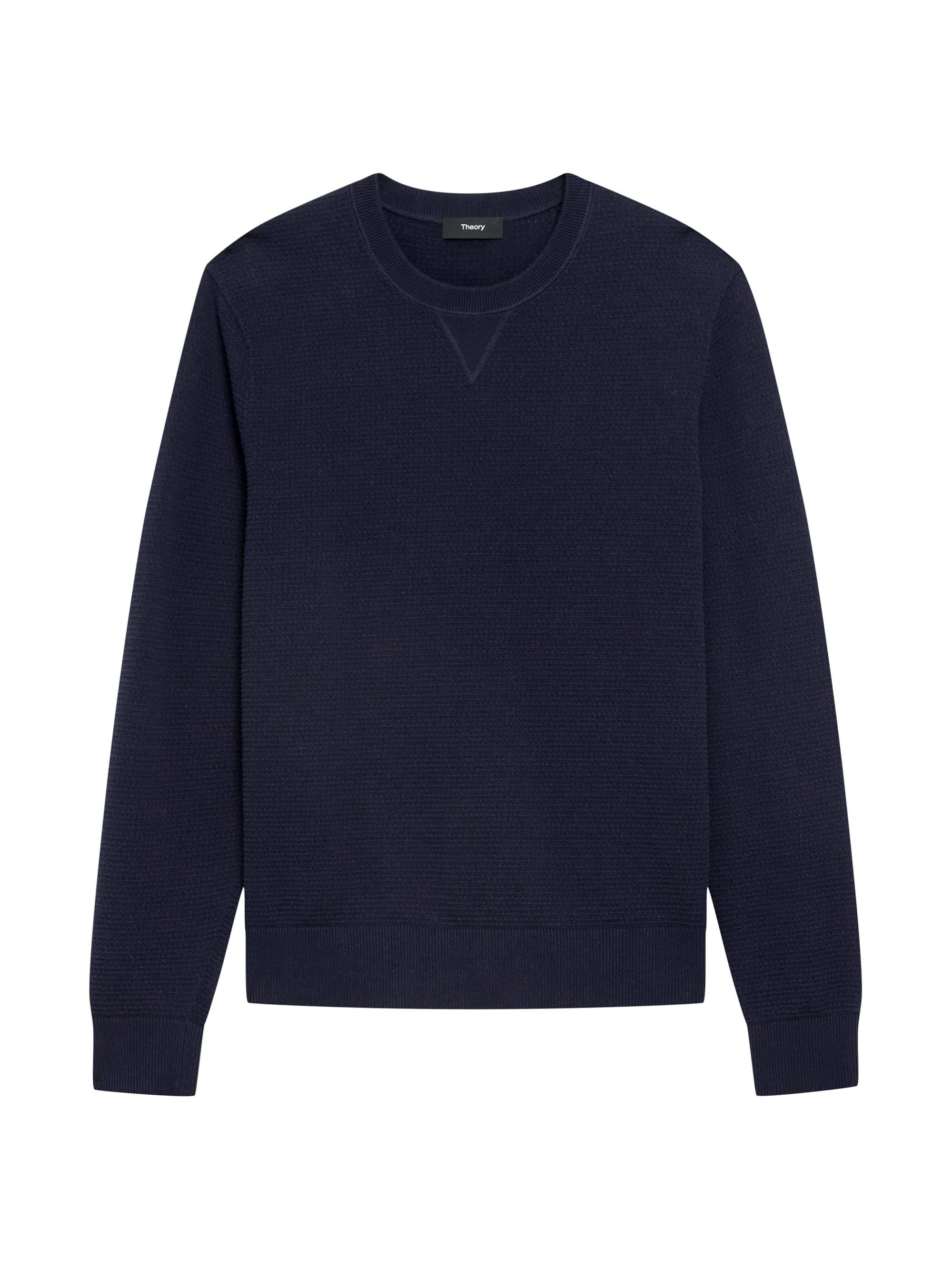 Theory Myhlo Cotton Knit Crewneck Sweater | Saks Fifth Avenue