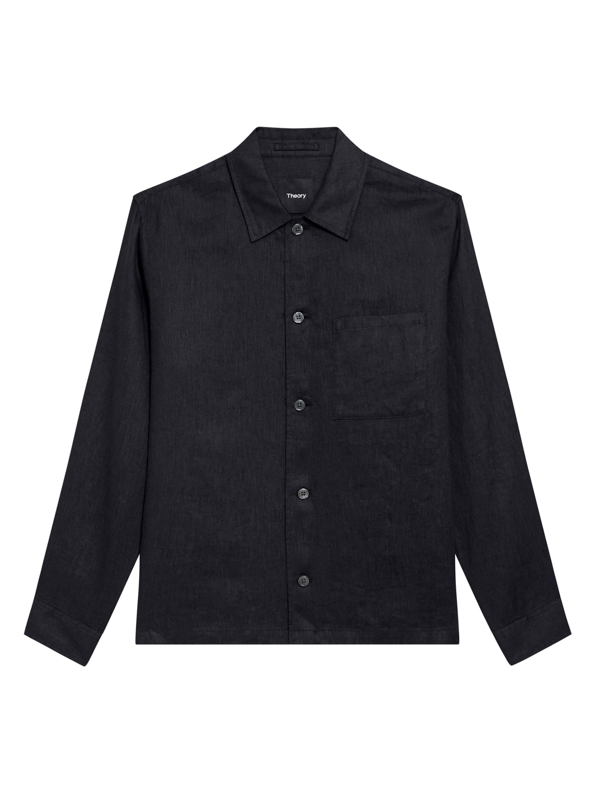 Theory Irving Shadow Plaid Flannel Shirt | Saks Fifth Avenue