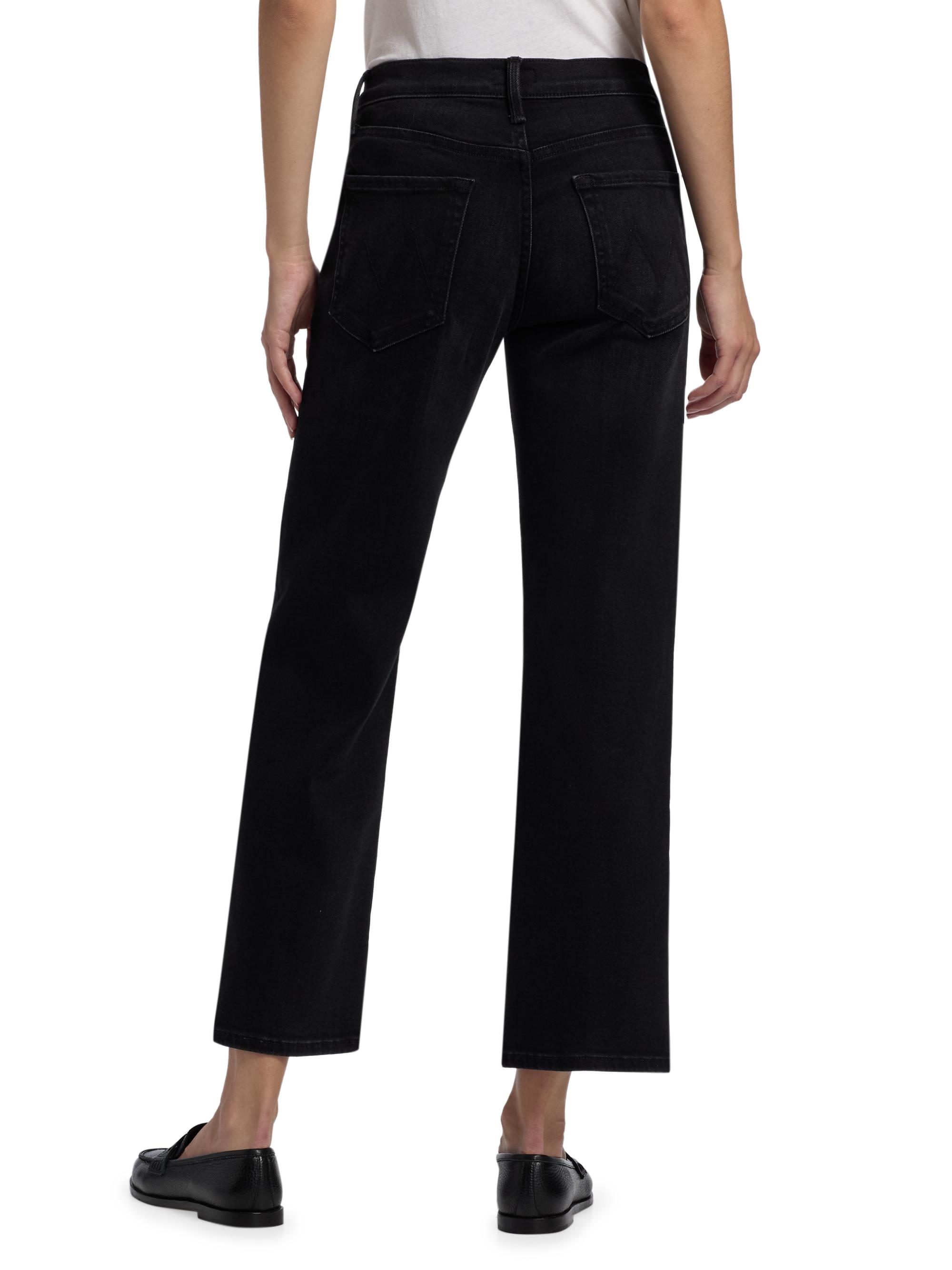 mom Mother The Rambler Mid-Rise Zip Flood Jeans | Saks Fifth Avenue