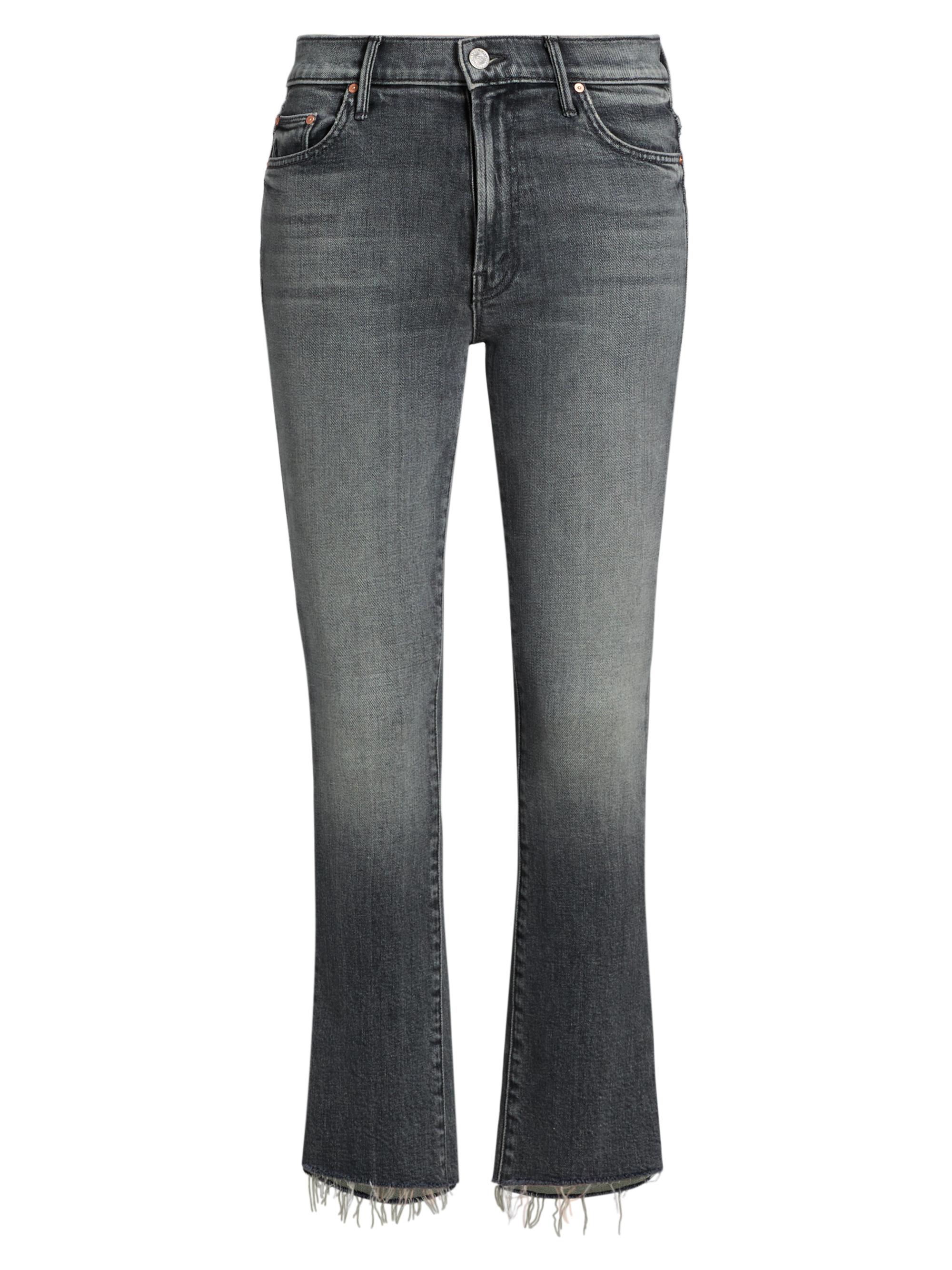 Mother Women's The Insider Crop Step Fray Jeans - Moshpit Memories