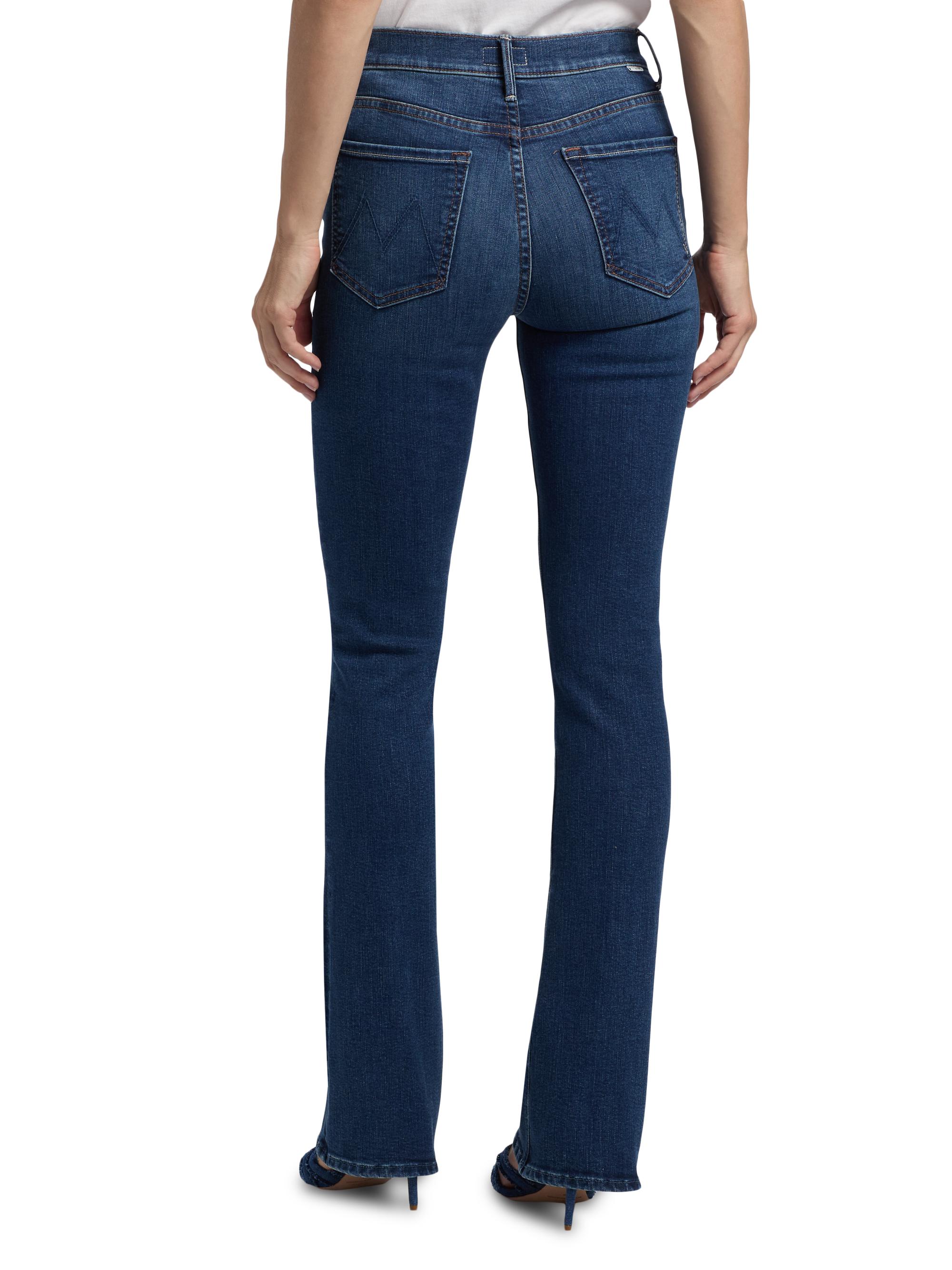Mother High Waisted Runaway Stretch Flare Jeans Saks Fifth Avenue