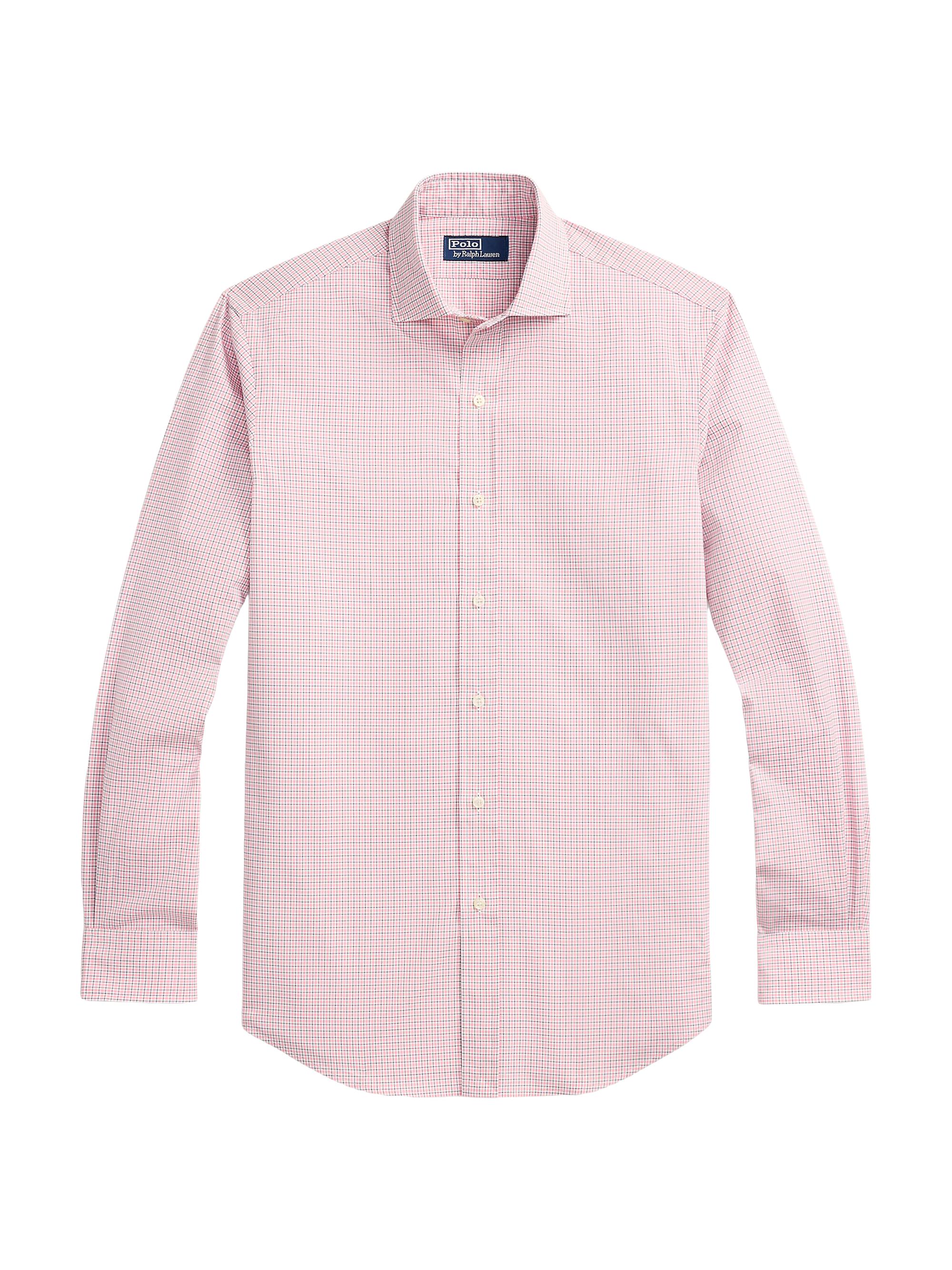 Polo Ralph Lauren Men's Check Cotton Poplin Button-Front Shirt - Tennis Green Multi