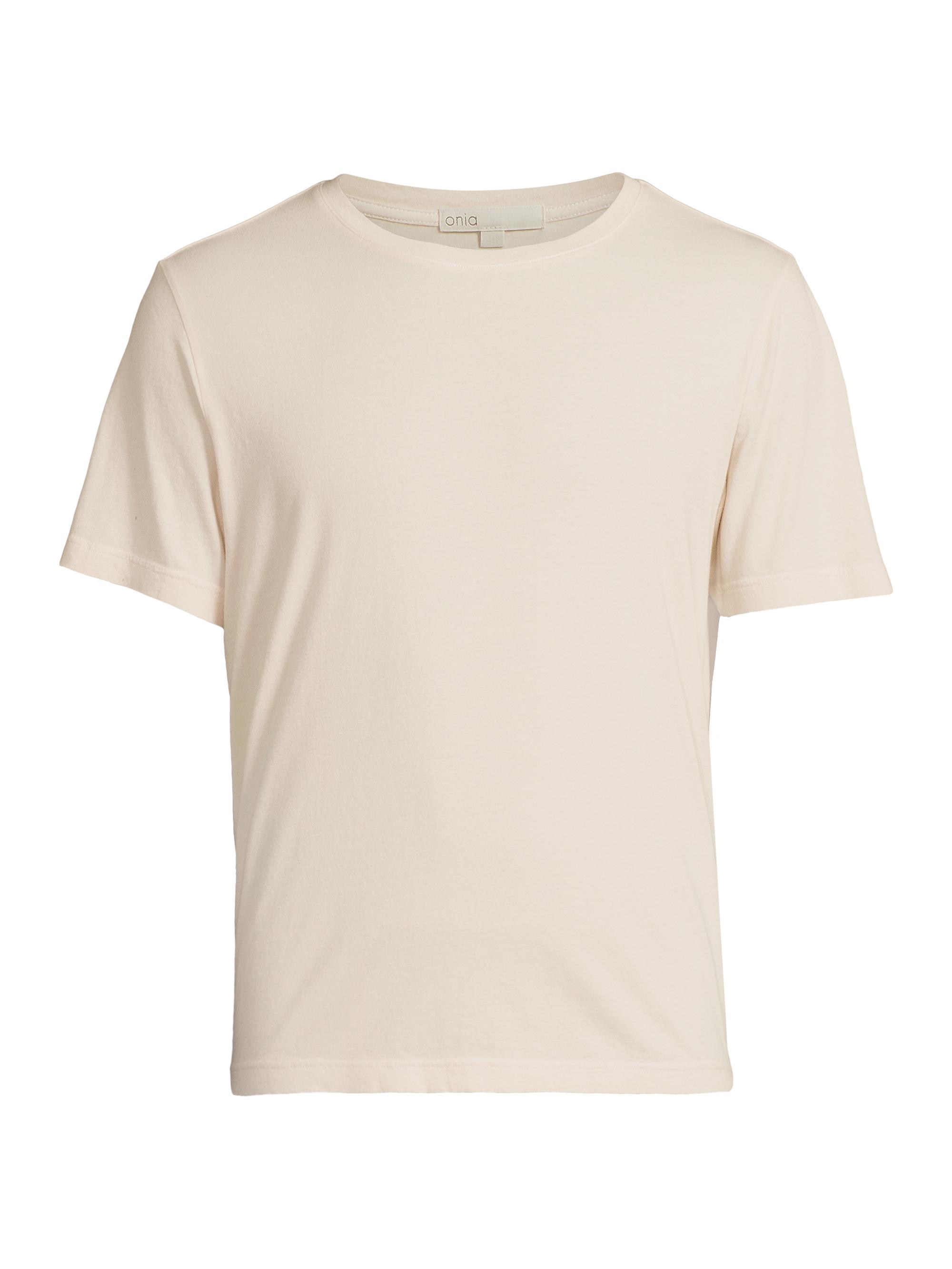 Onia Men's Joey Stretch-Cotton Crewneck T-Shirt - Oat
