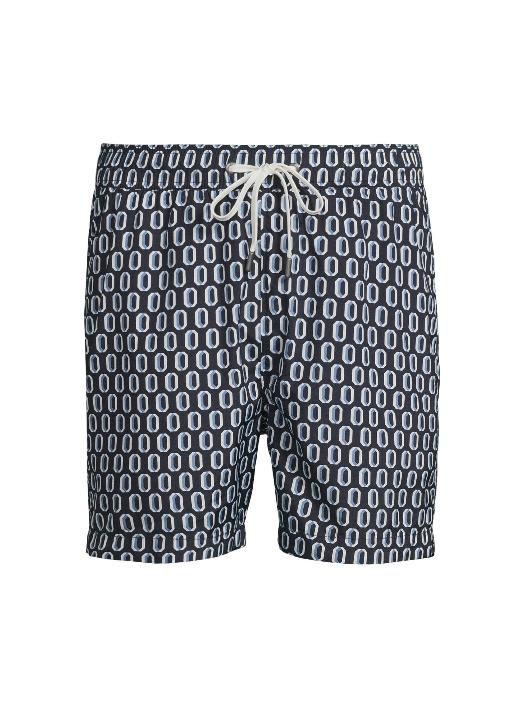Onia Men's Charles Geo Swim Trunks - Deep Navy