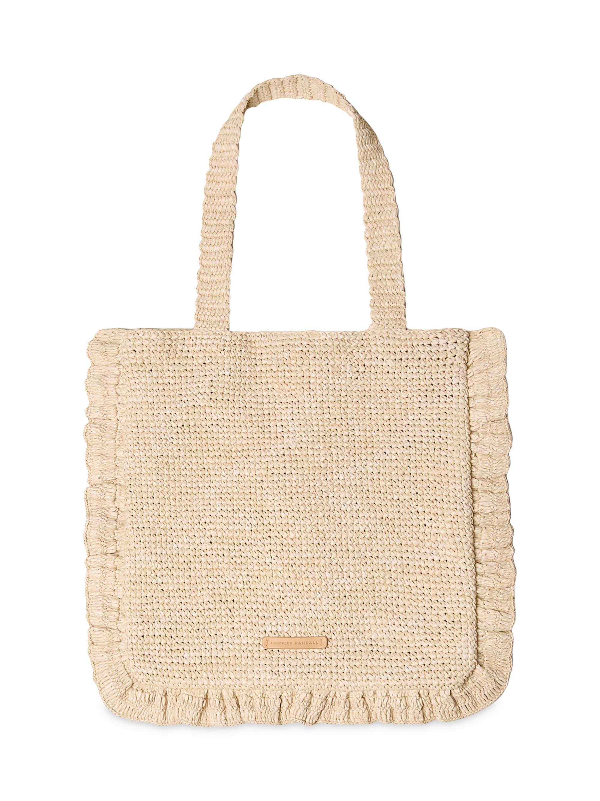Miu Miu Raffia-Effect Woven Tote Bag | Saks Fifth Avenue