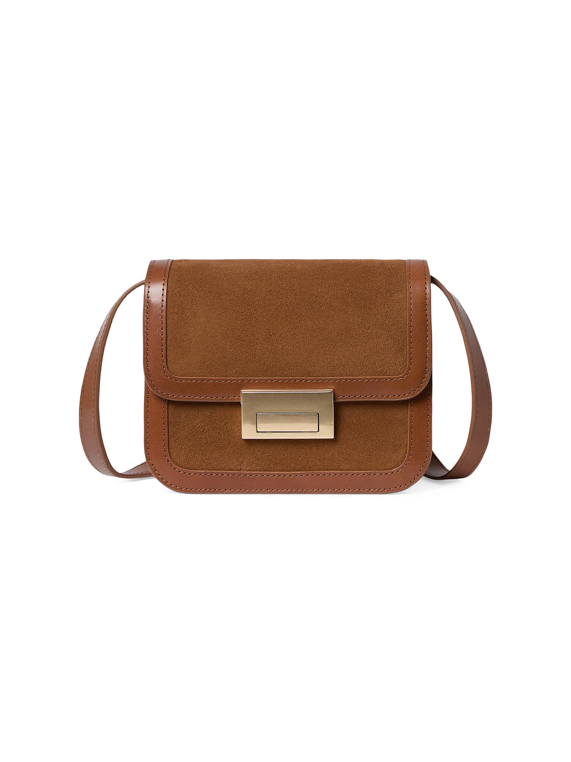 Loeffler Randall Women's Desi Suede Crossbody - Cacao