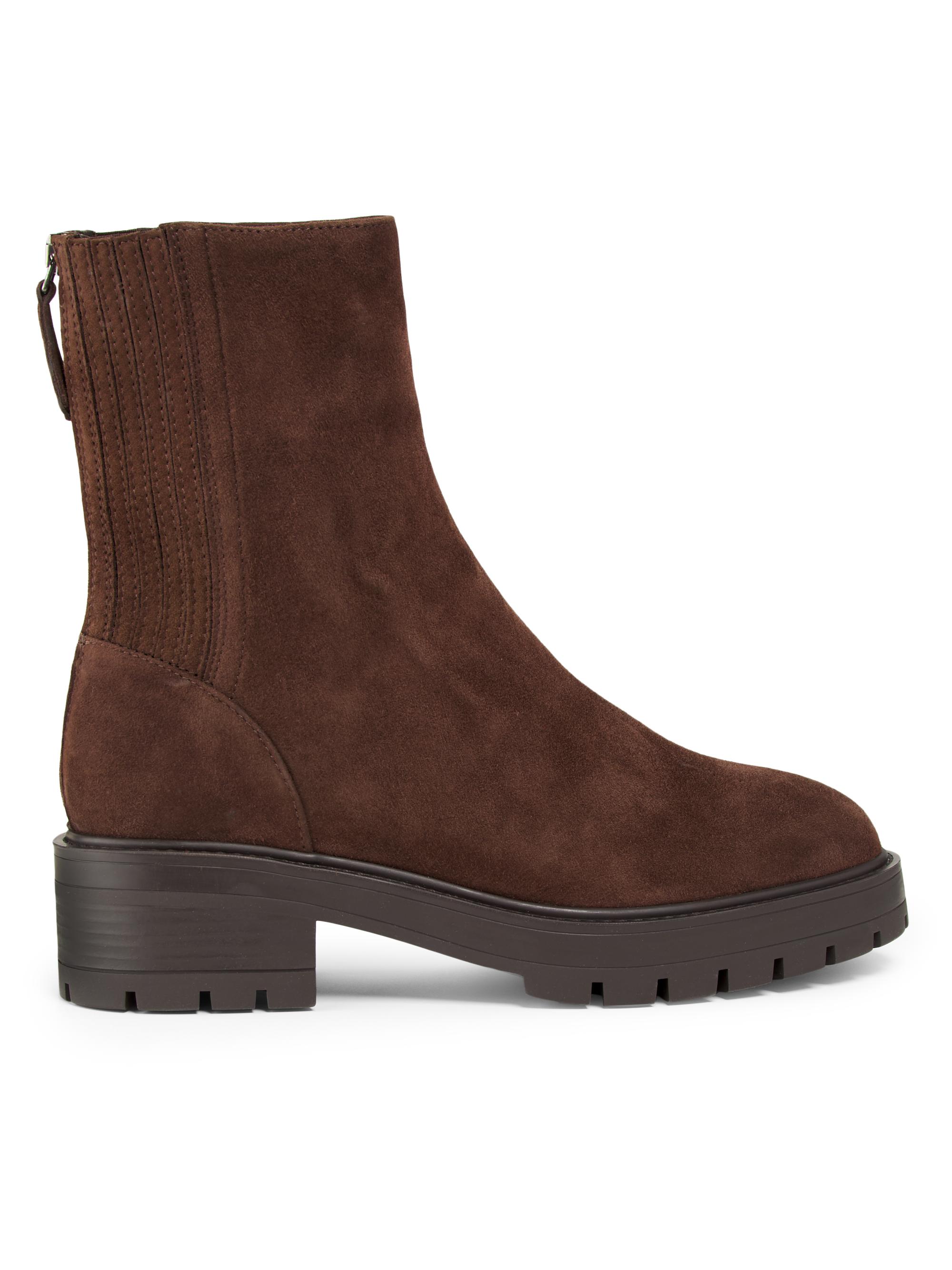 Aquazzura Saint Honroe Suede Combat Boots | Saks Fifth Avenue