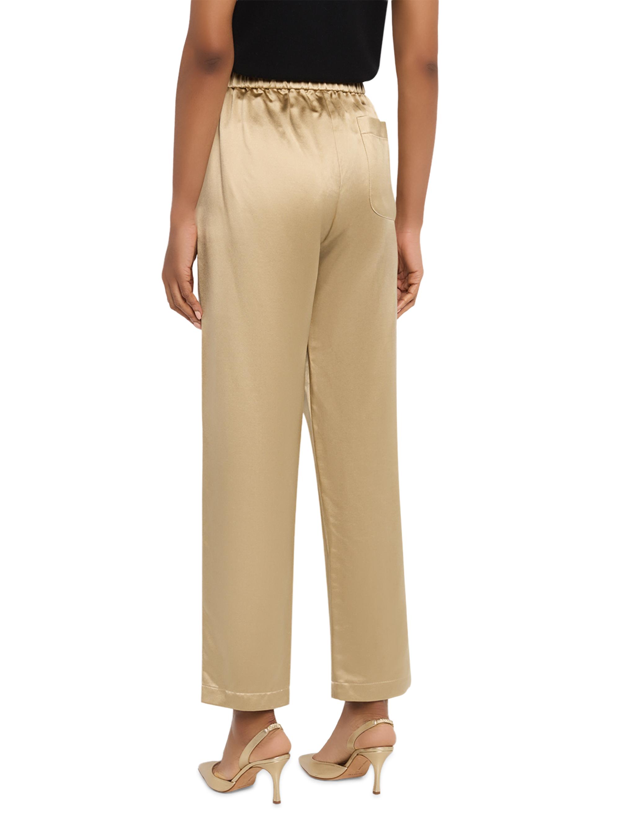 Giorgio Armani Silk Elasticized High-Rise Wide-Leg Pants | Saks