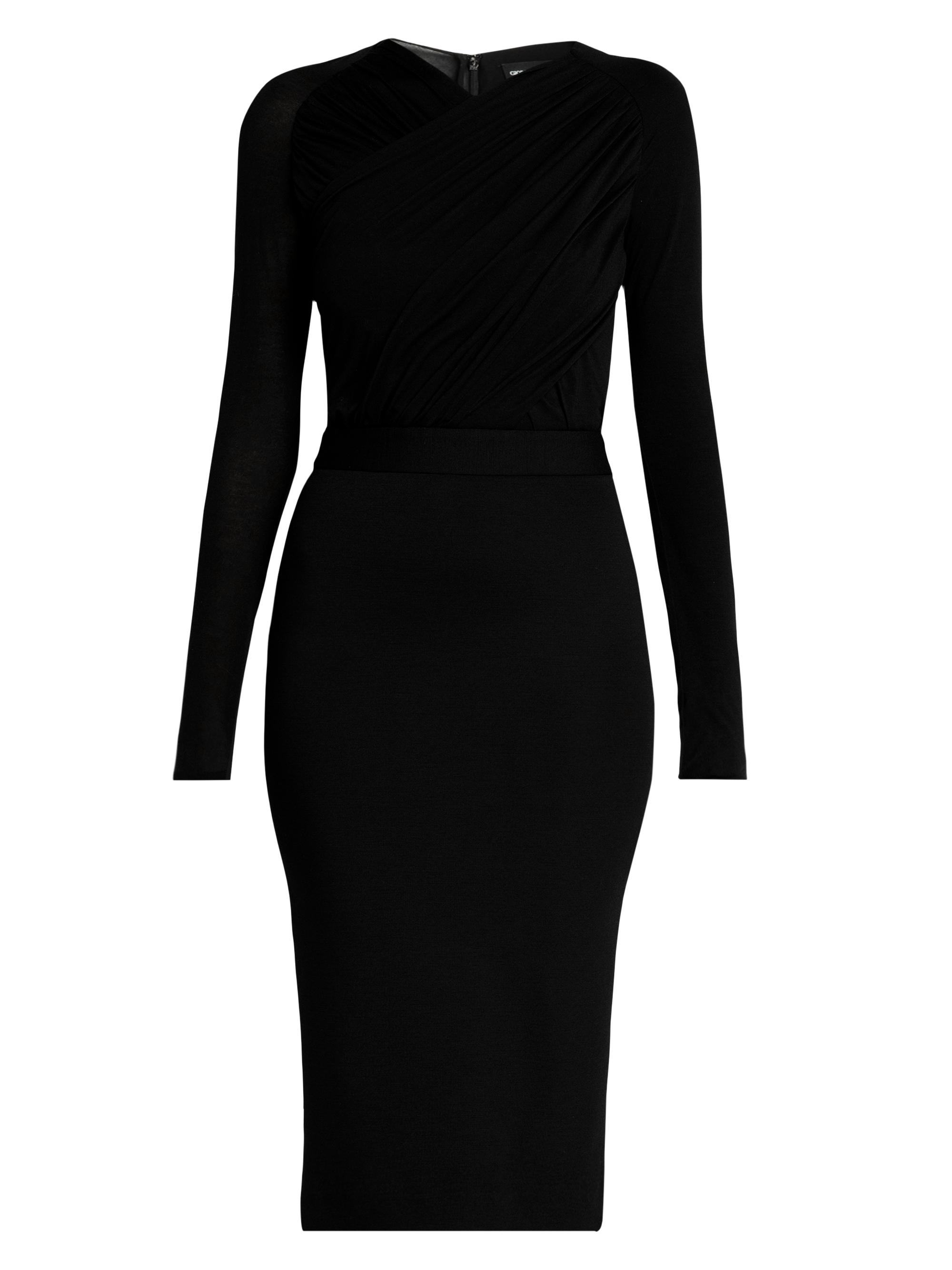 Giorgio Armani Twist Neck Jersey Dress | Saks Fifth Avenue