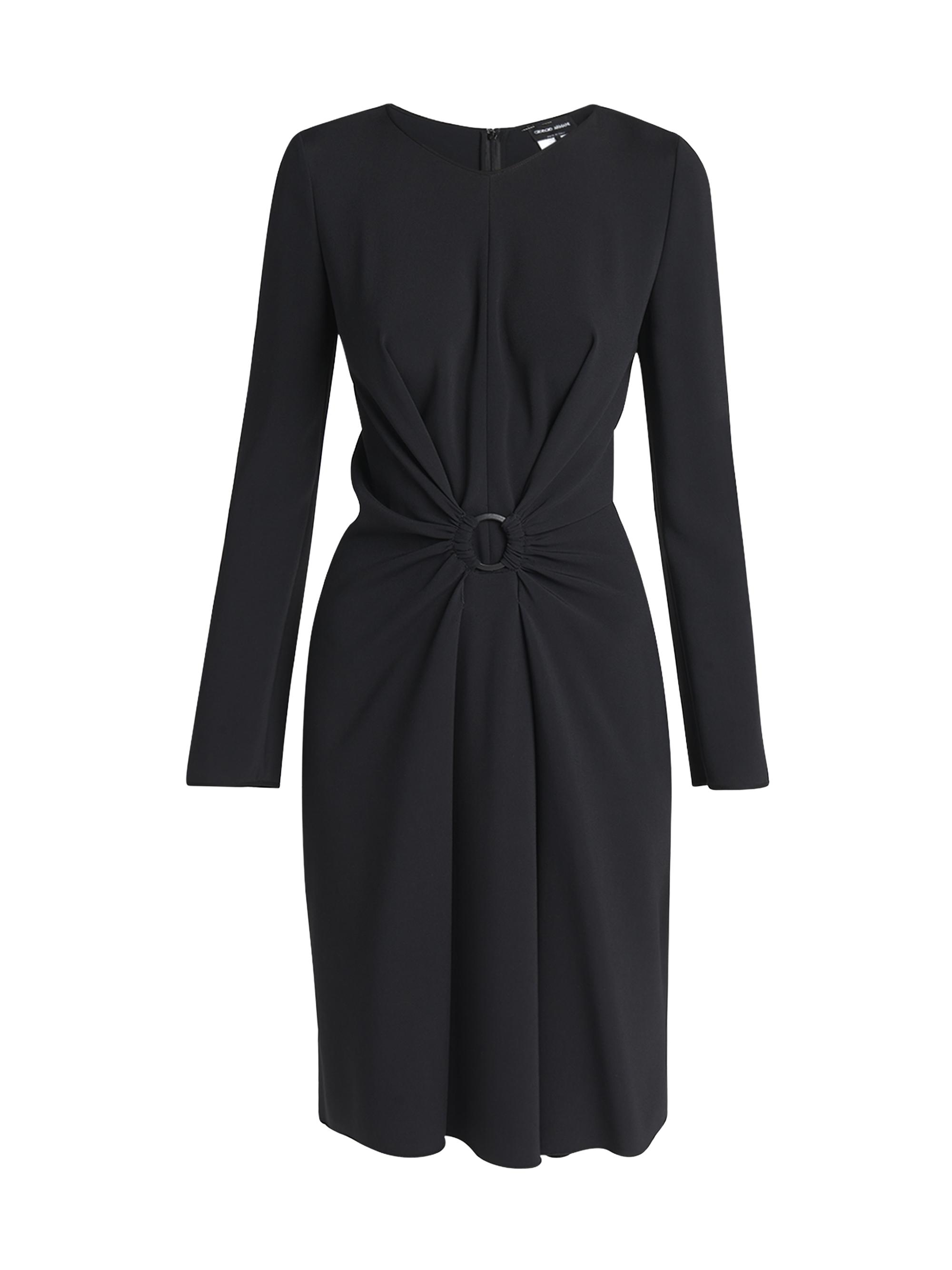 Giorgio Armani Twist Neck Jersey Dress | Saks Fifth Avenue