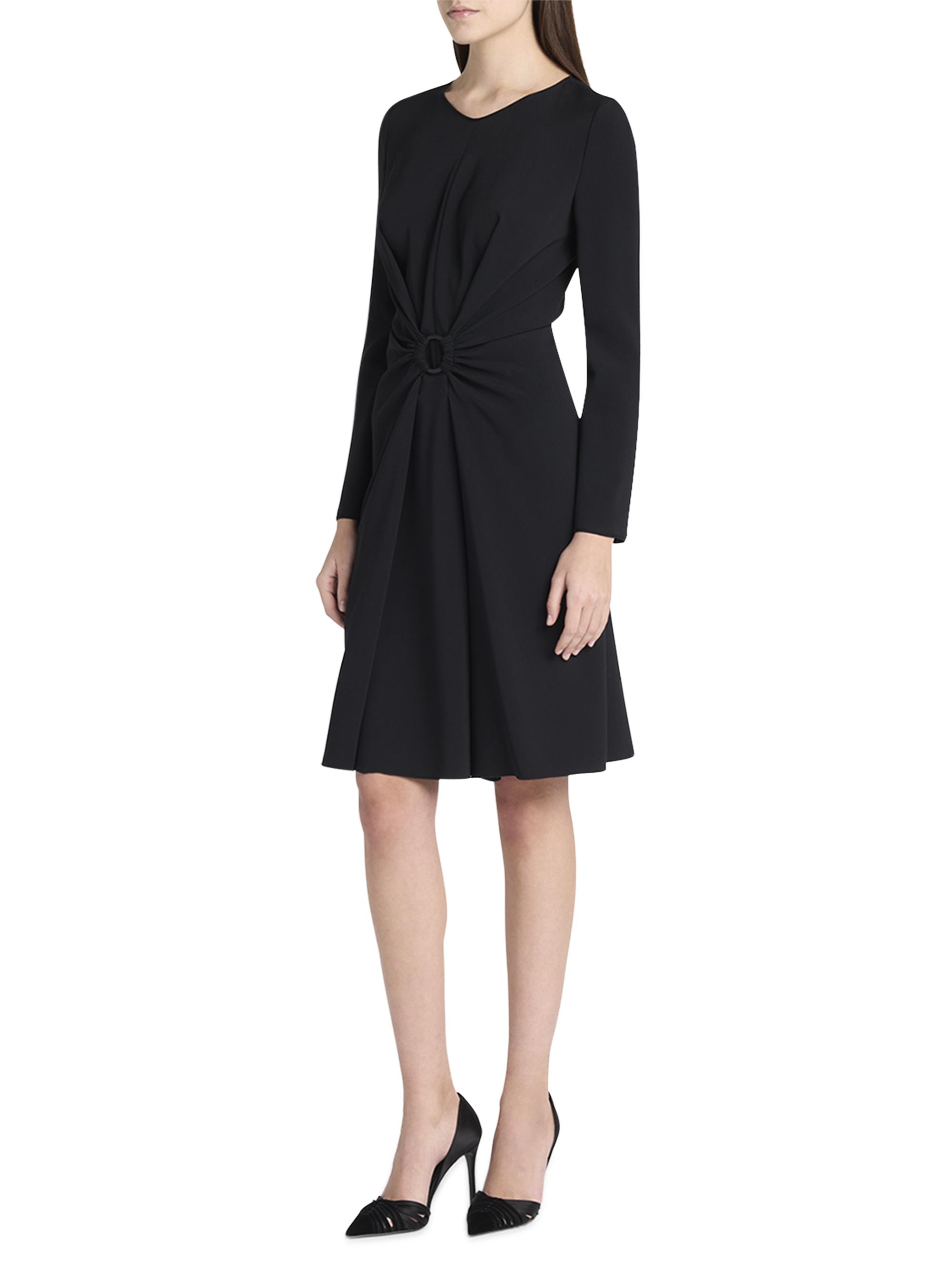 Gathered Sheath Midi-Dress