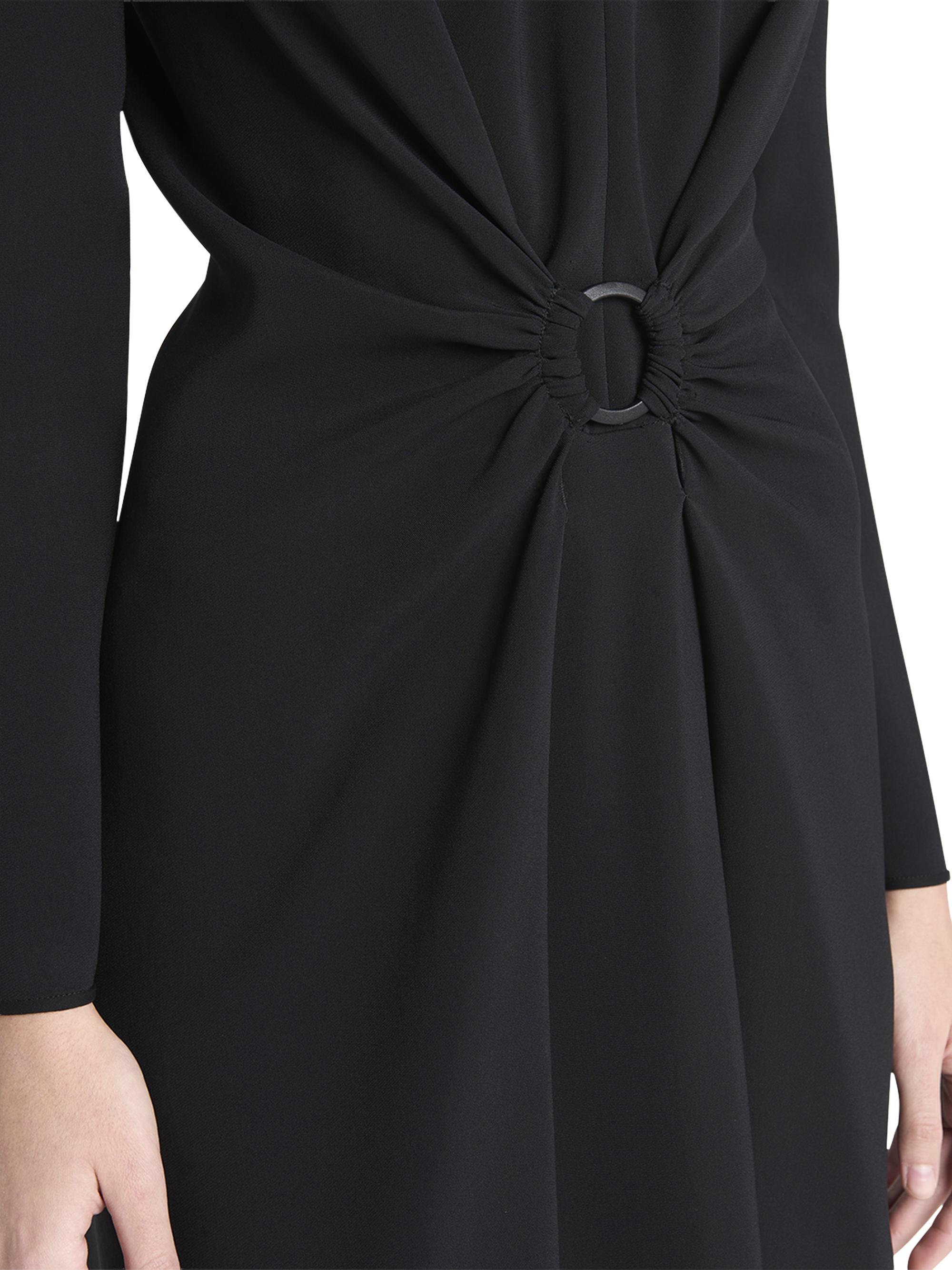 Gathered Sheath Midi-Dress