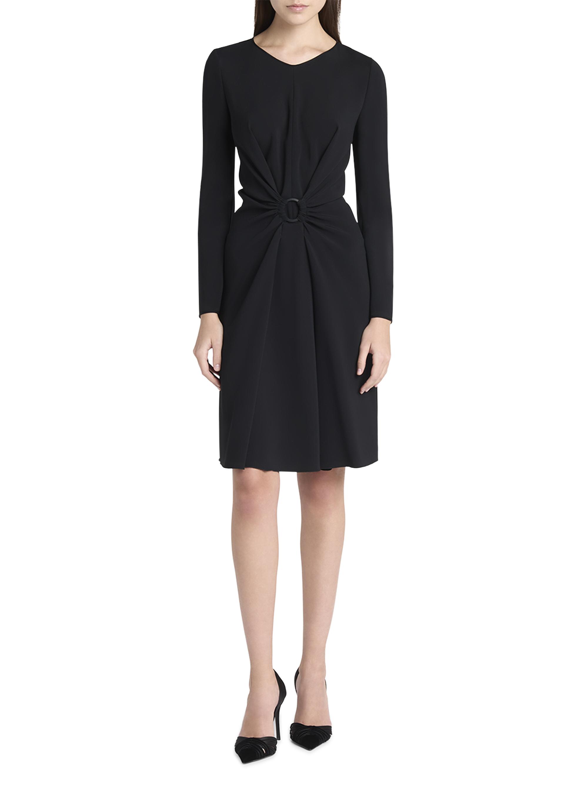 Gathered Sheath Midi-Dress