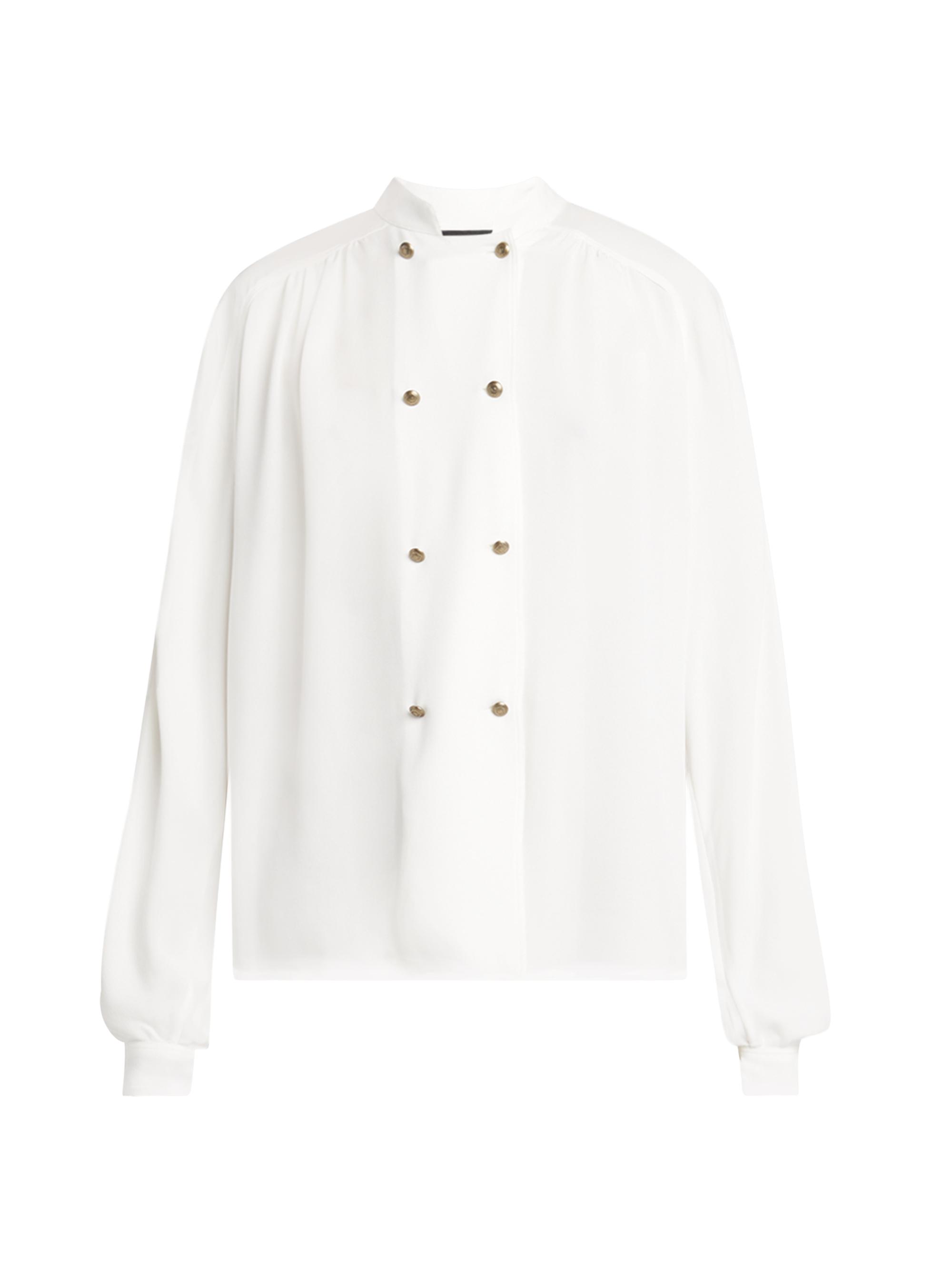Giorgio Armani Women's Ouble Silk Blouse - White