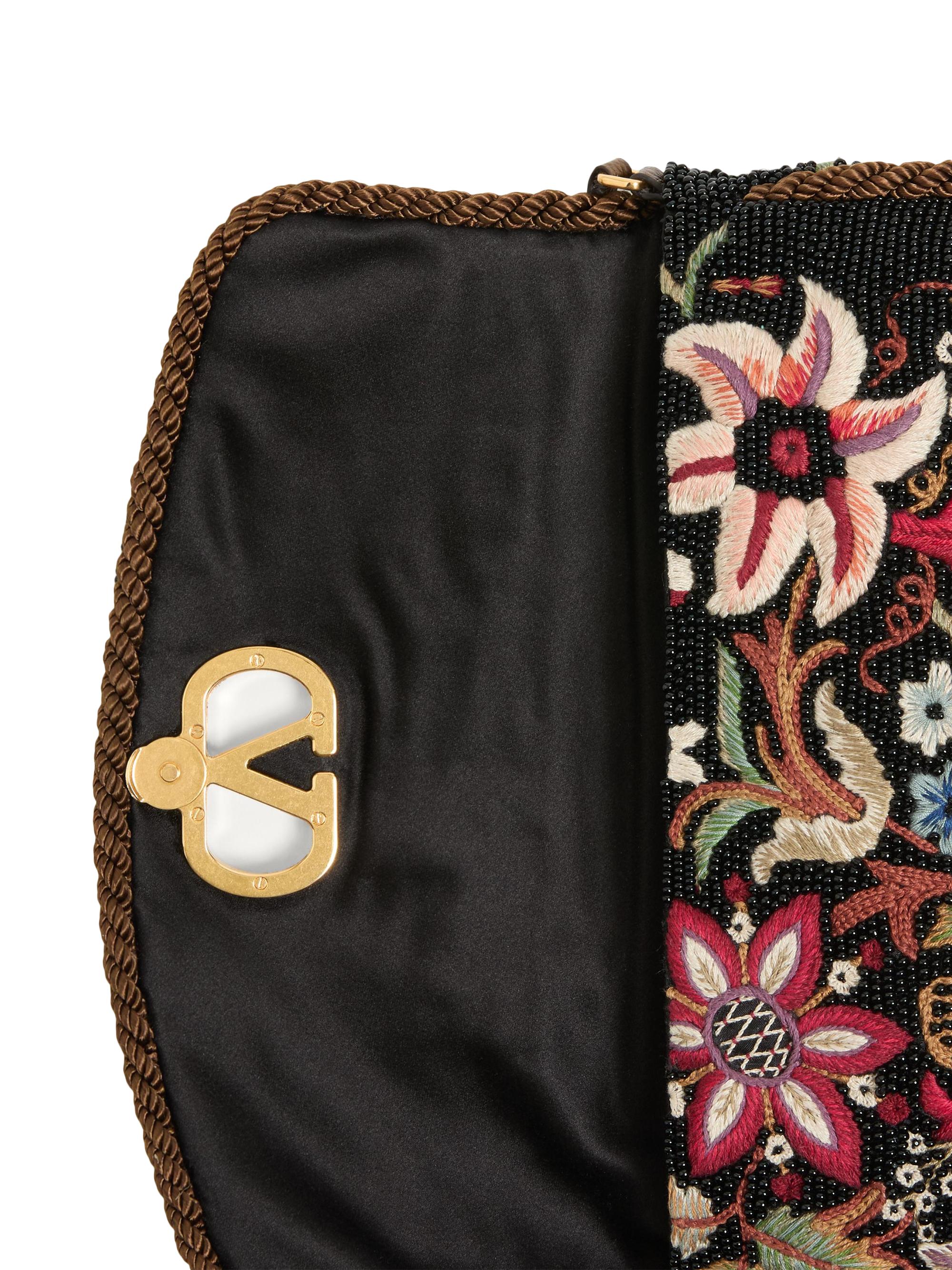 Valentino Garavani Vain Soft Embroidered Small Shoulder Bag | Saks