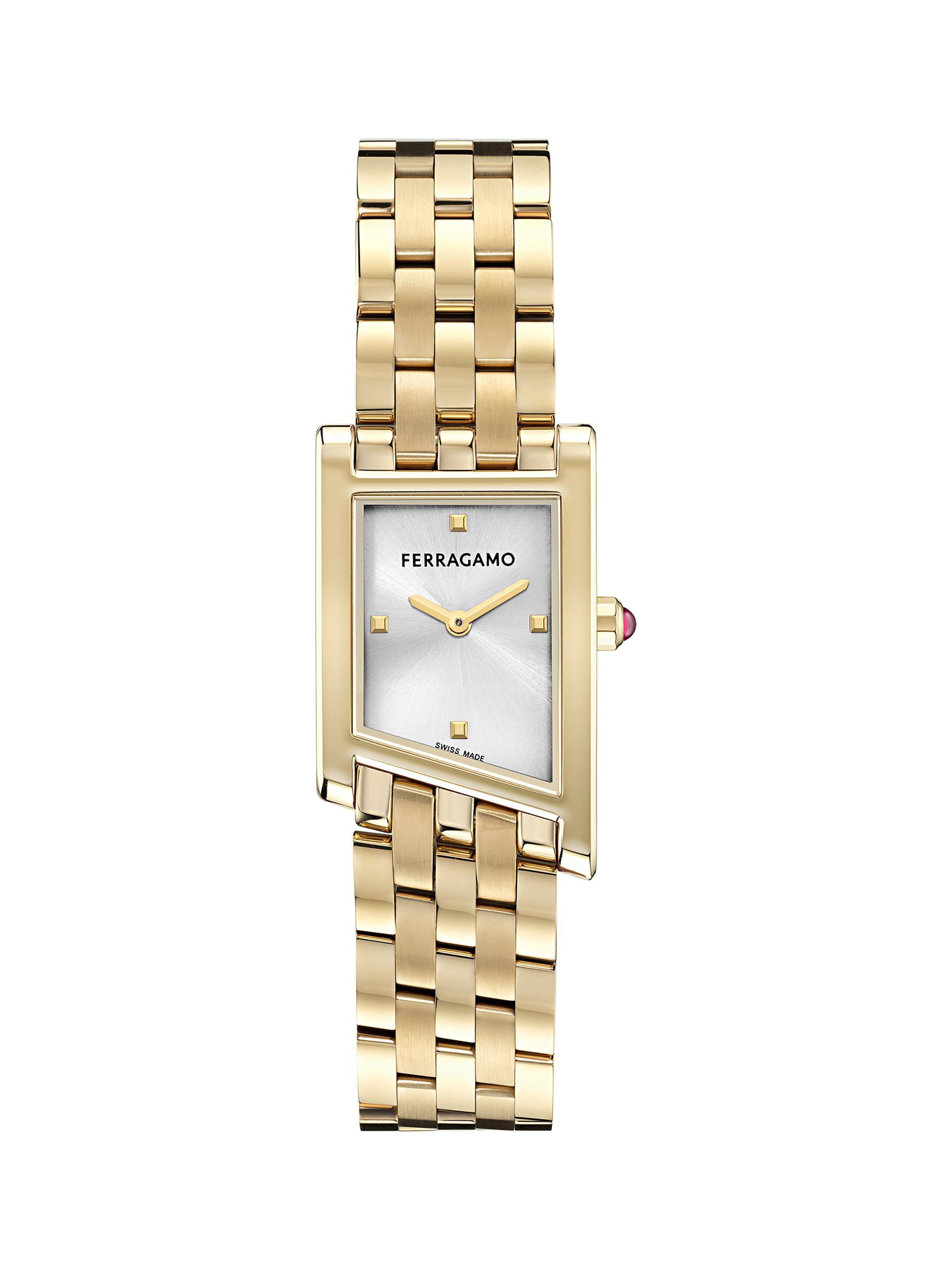 FERRAGAMO Women's Asymetrique Bracelet Watch - Yellow Gold