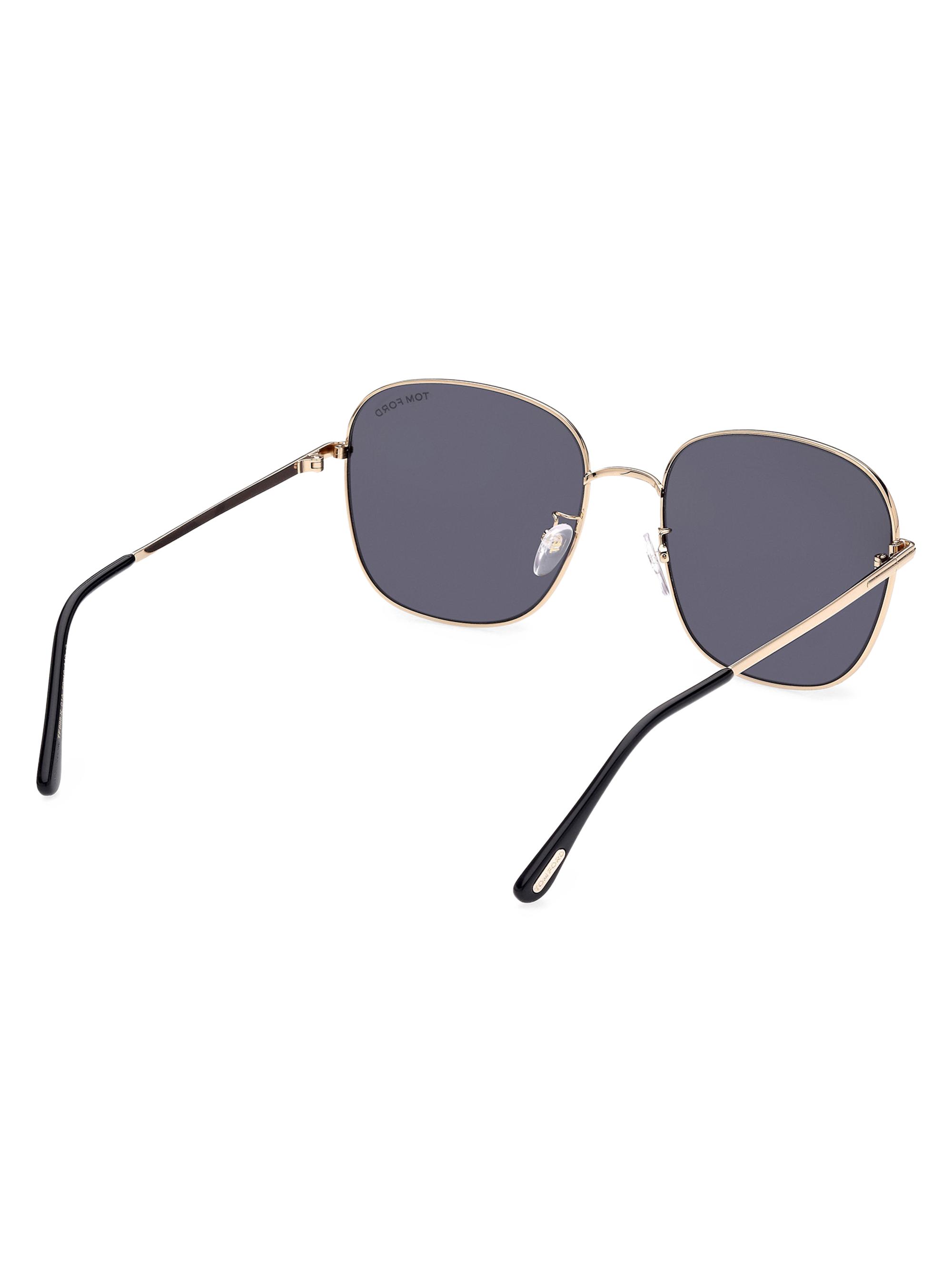 NWT Tom Ford FT0343 Havana Round 59mm Sunglasses Tom Ford MILENA Sunglasses Black Havana Frame Brown Gradient  main image 3