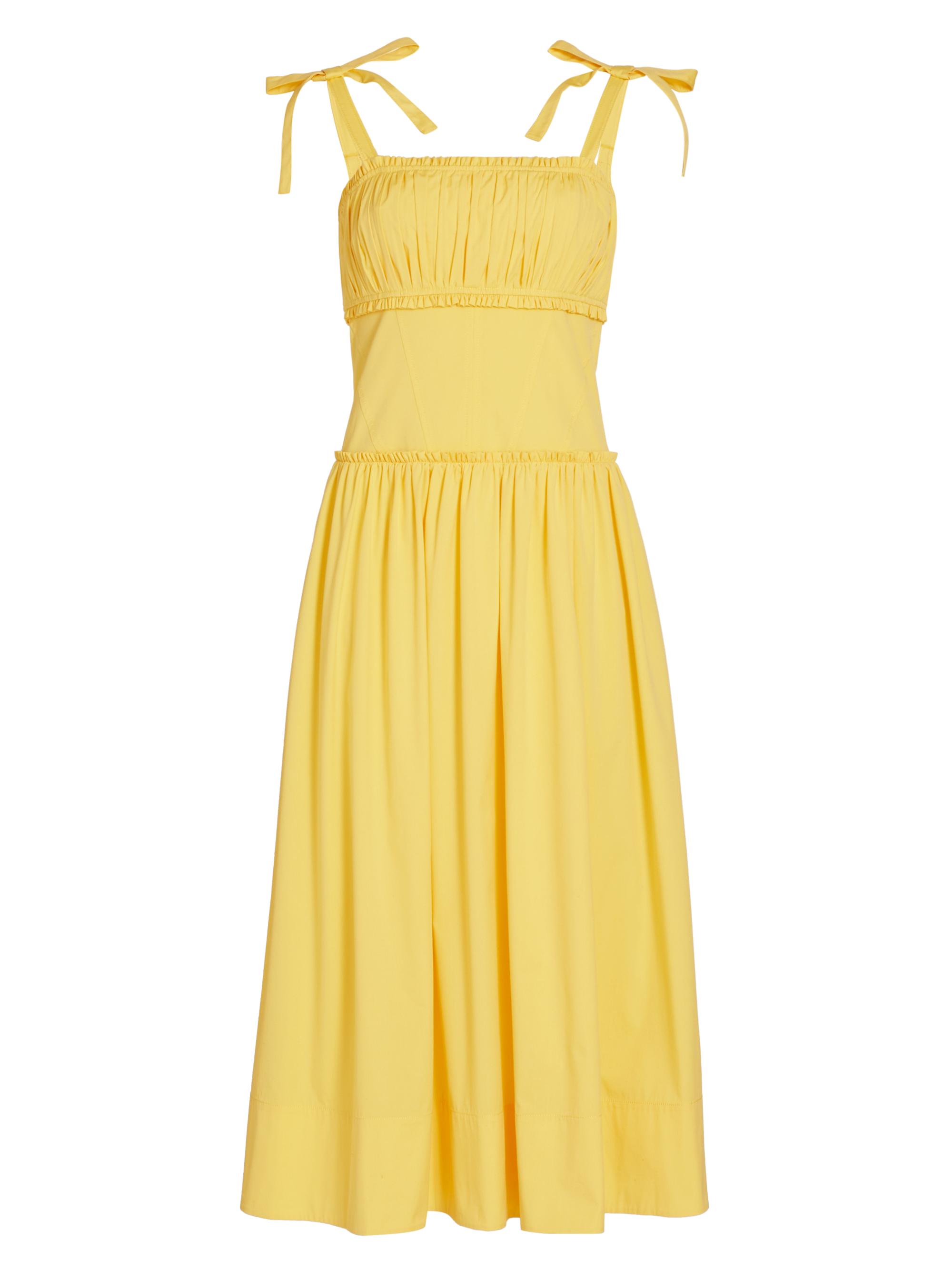 Cinq à Sept Women's Maslow Pleated Midi-Dress - Yolk
