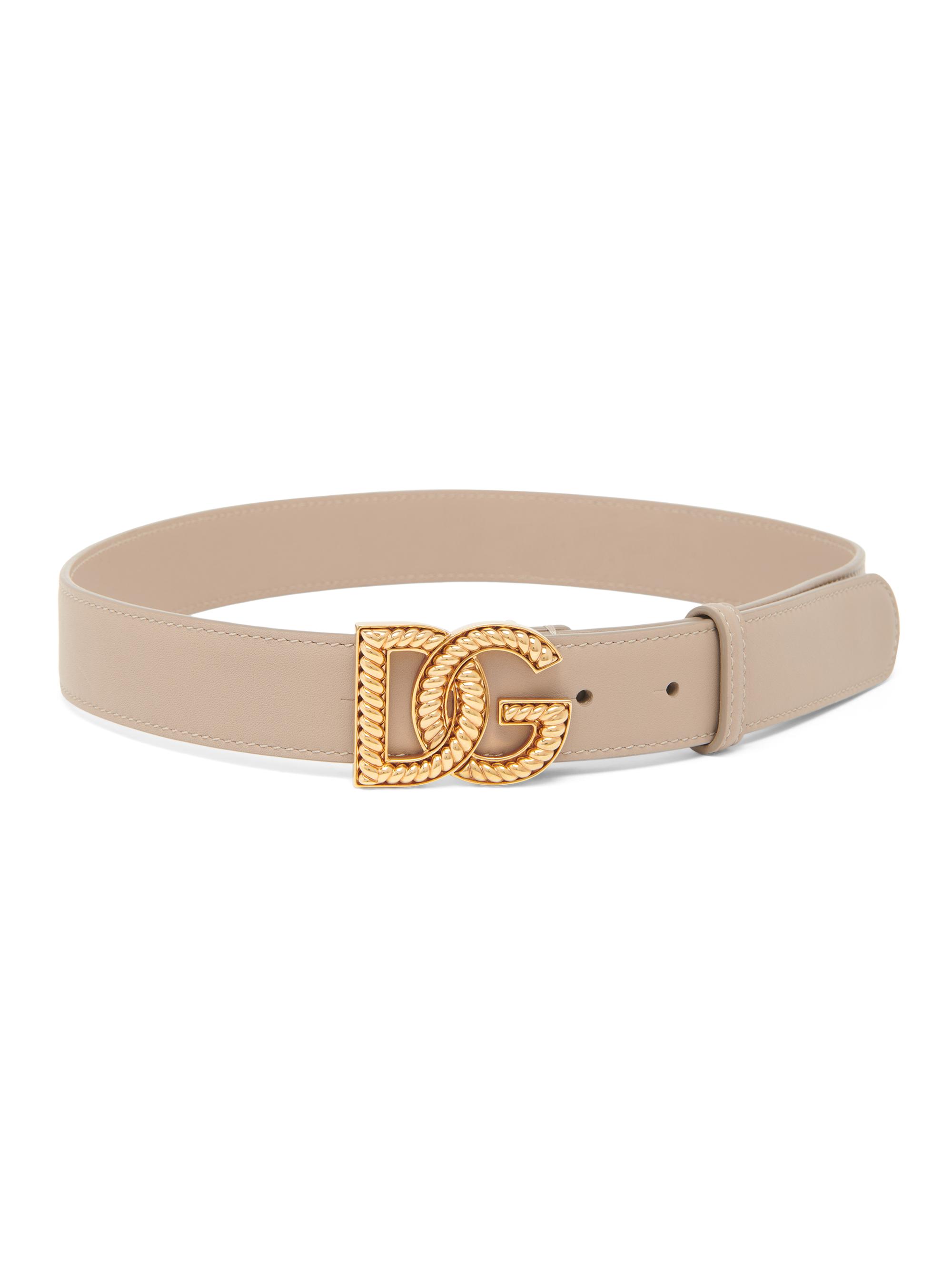 Dolce&Gabbana DG Logo Leather Belt | Saks Fifth Avenue