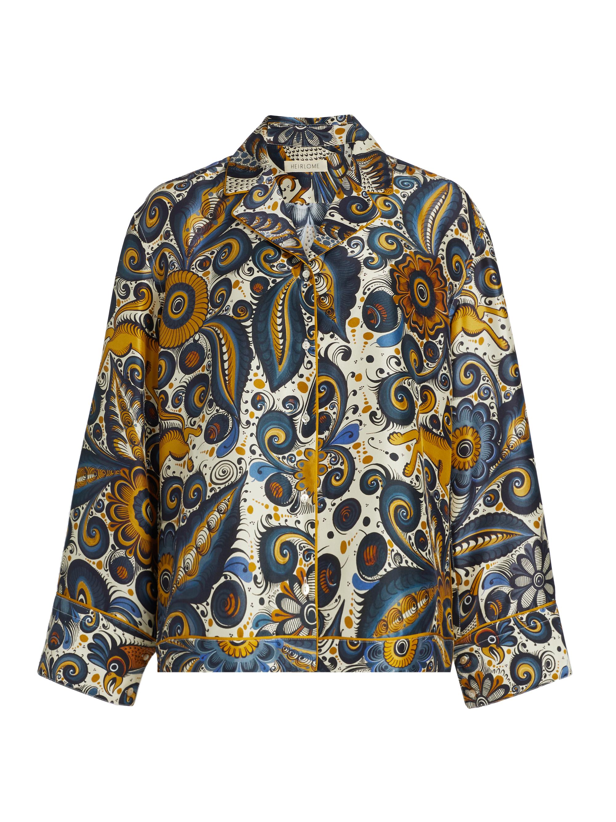 Heirlome Women's Álvarez Nogal Shirt - Blue Ochre Multi