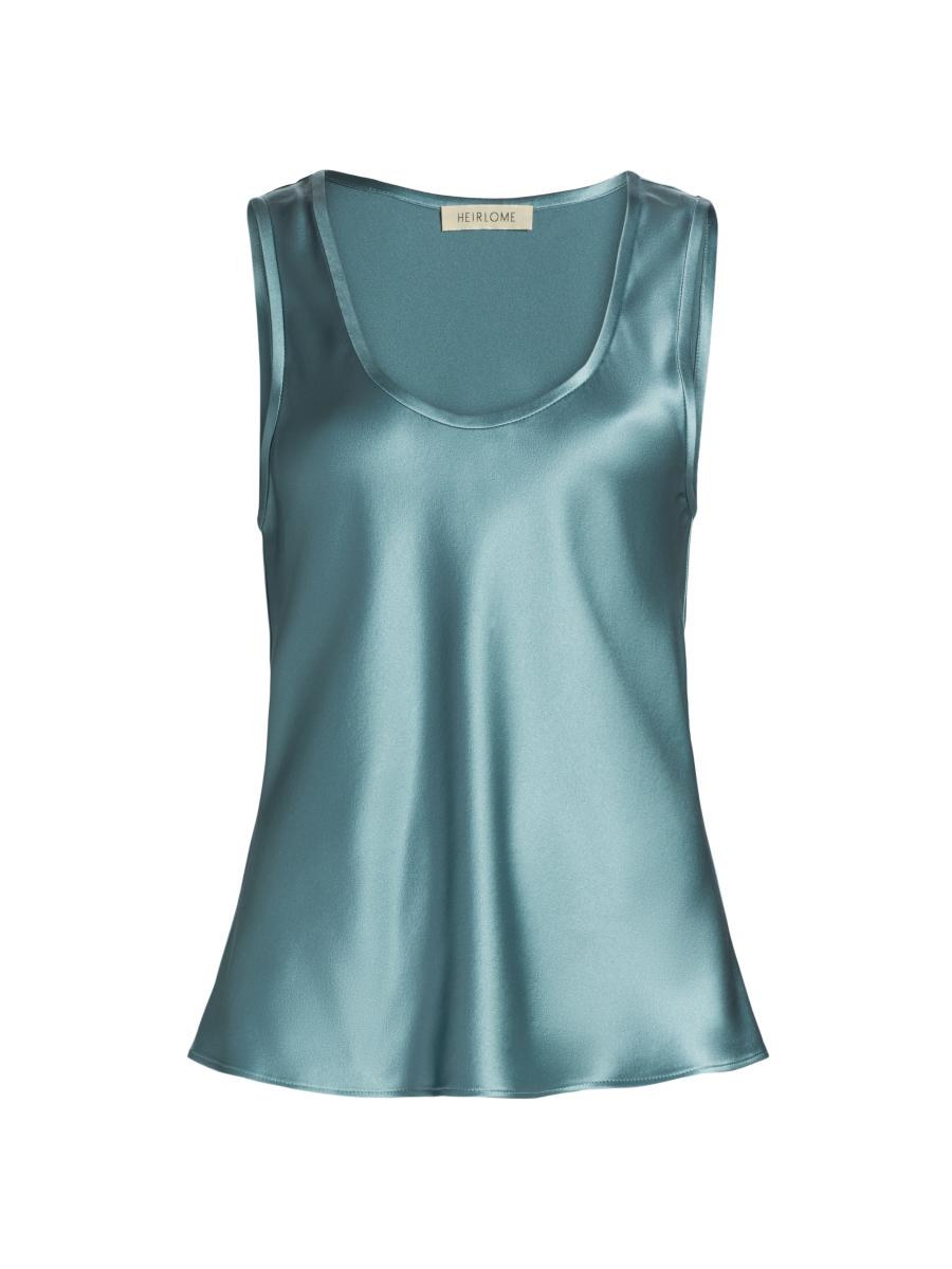 Heirlome Women's Margot Silk Tank In Blue