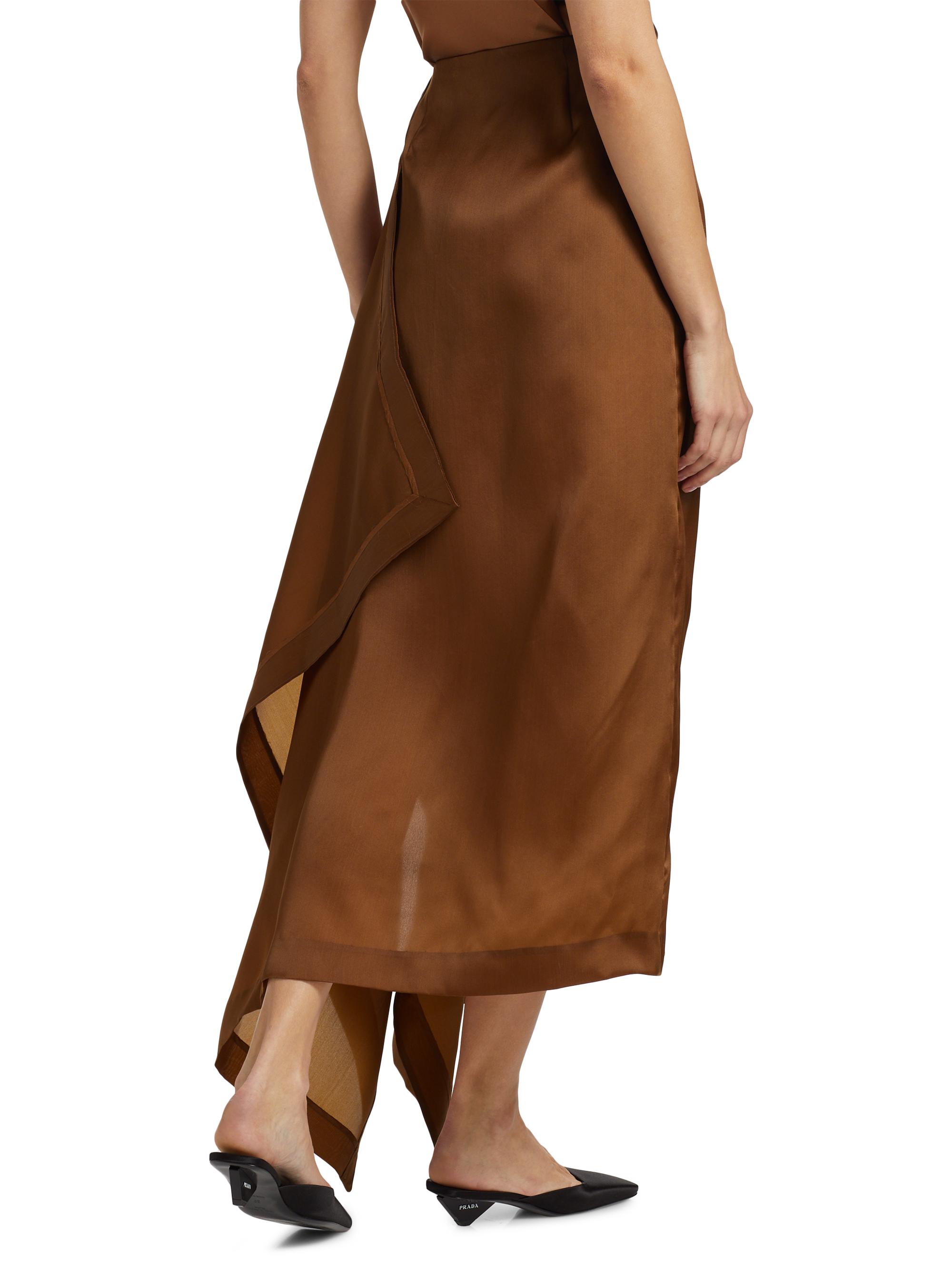 Heirlome Mel Silk Organza Draped Skirt | Saks Fifth Avenue
