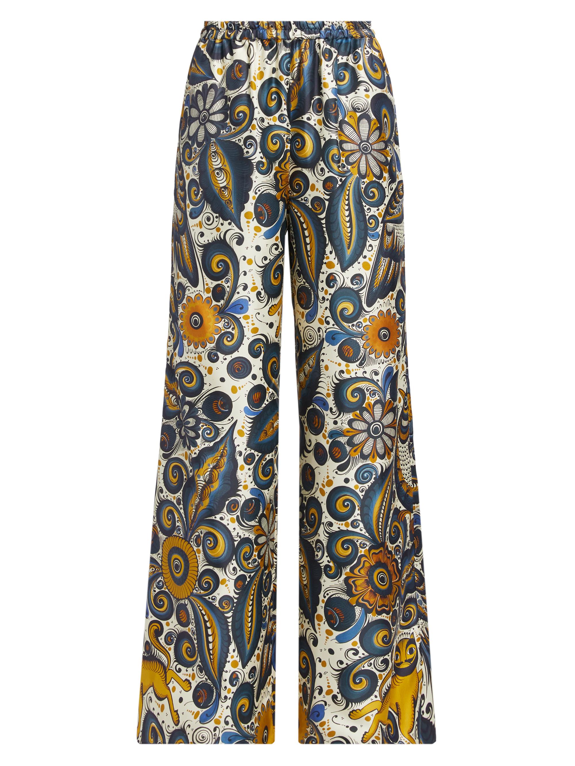 Heirlome Women's Álvarez Nogal Trousers - Blue Ochre Multi