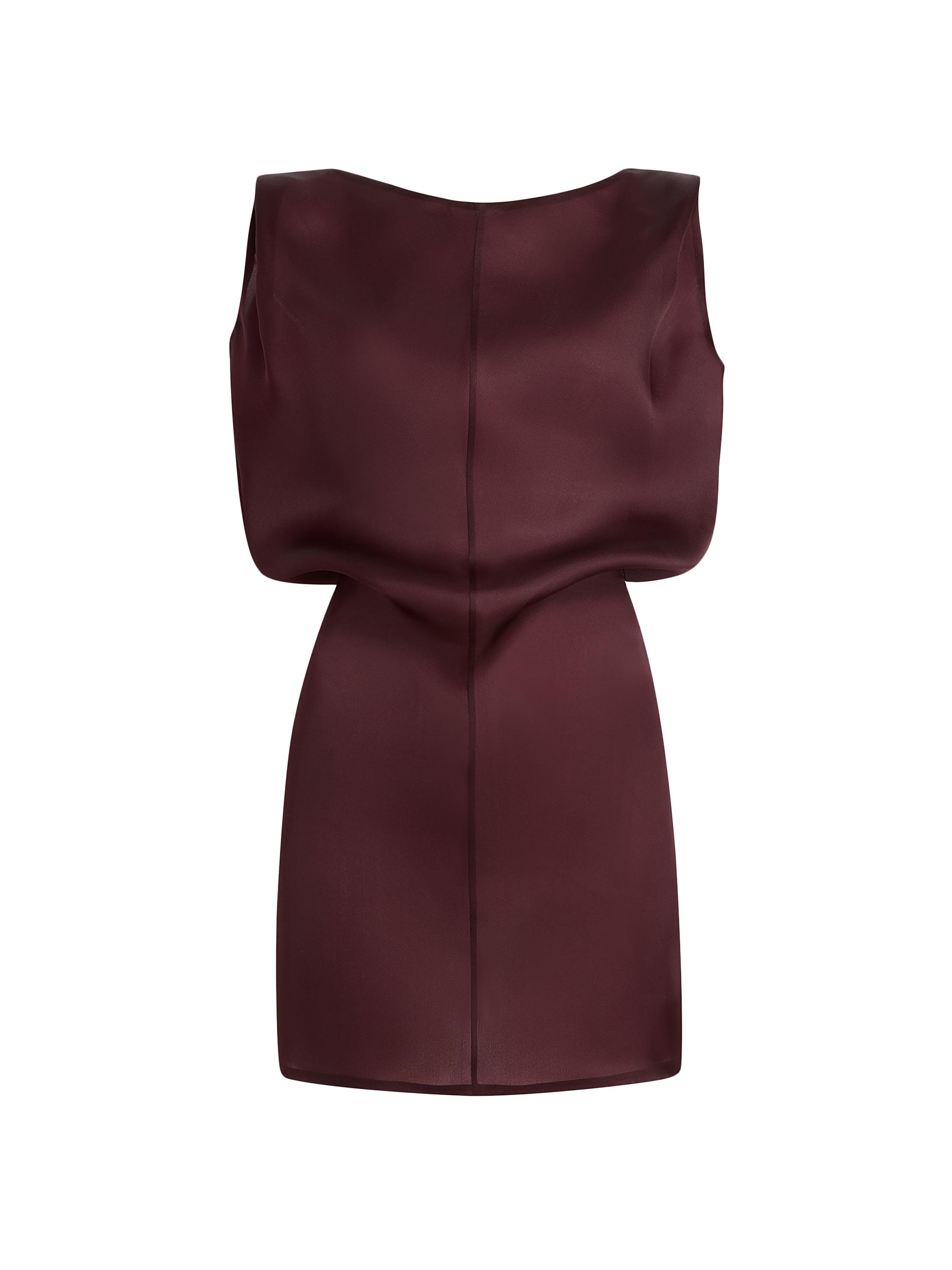 Khaite Women's Toma Silk Sculpted Minidress - Almandine