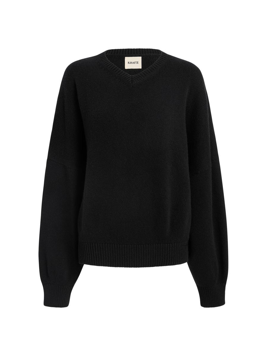 Khaite Wolfe Drop-Shoulder Cashmere Sweater | Saks Fifth Avenue