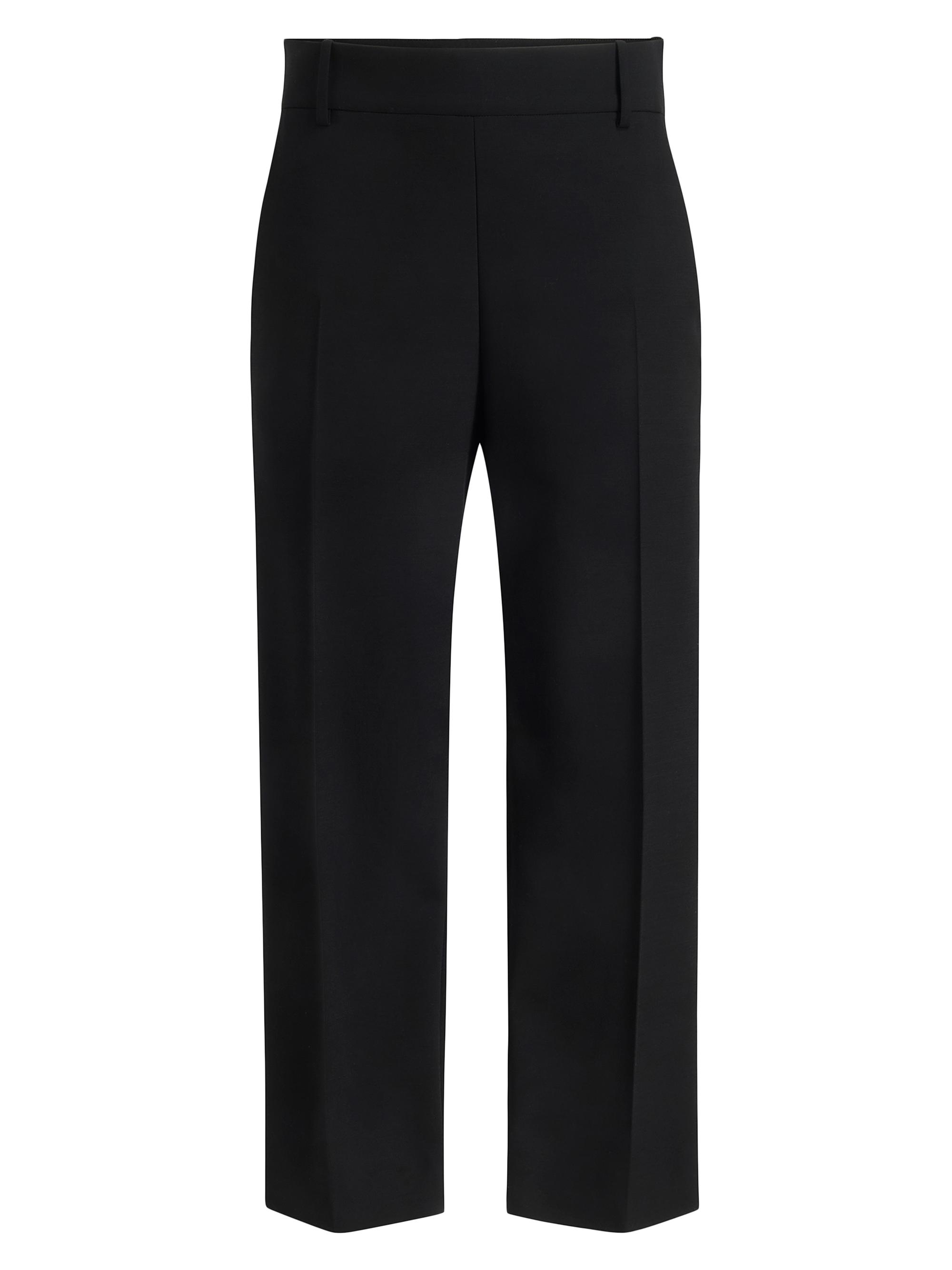 Khaite Women's Cam Stretch Creased-Front Pants - Black
