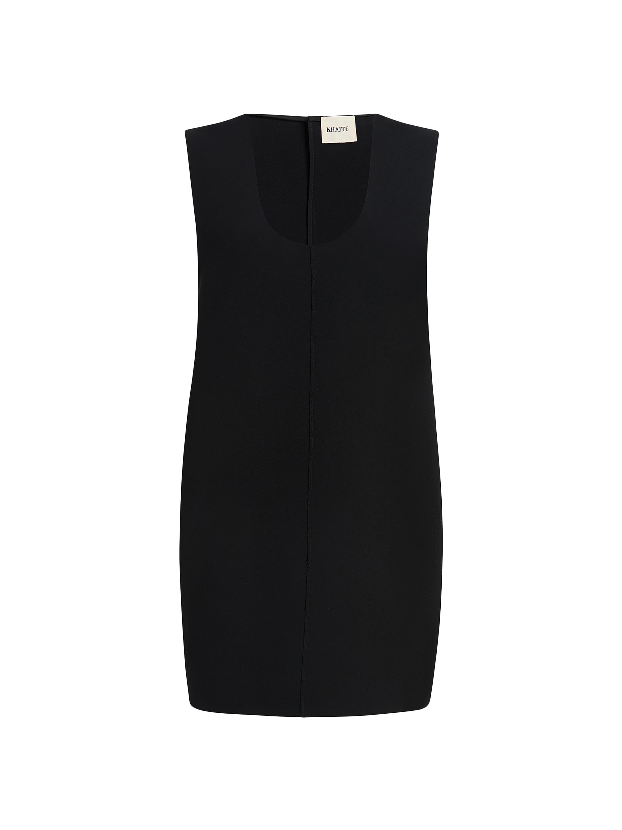 Khaite Women's Nyona U-Neck Minidress - Black