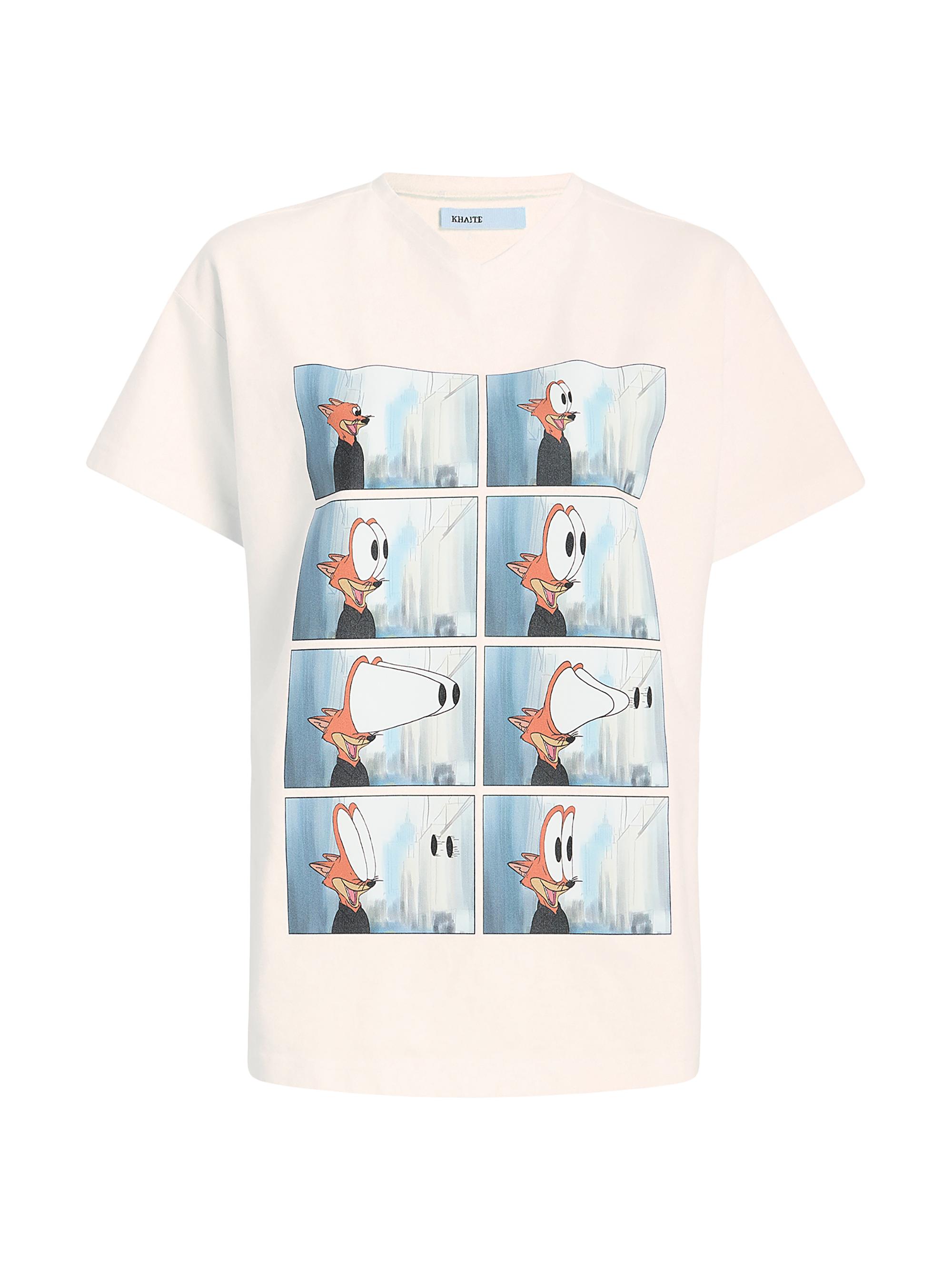 KHAITE シャツ XS Khaite Maeve Graphic Cotton T-Shirt | Saks Fifth Avenue