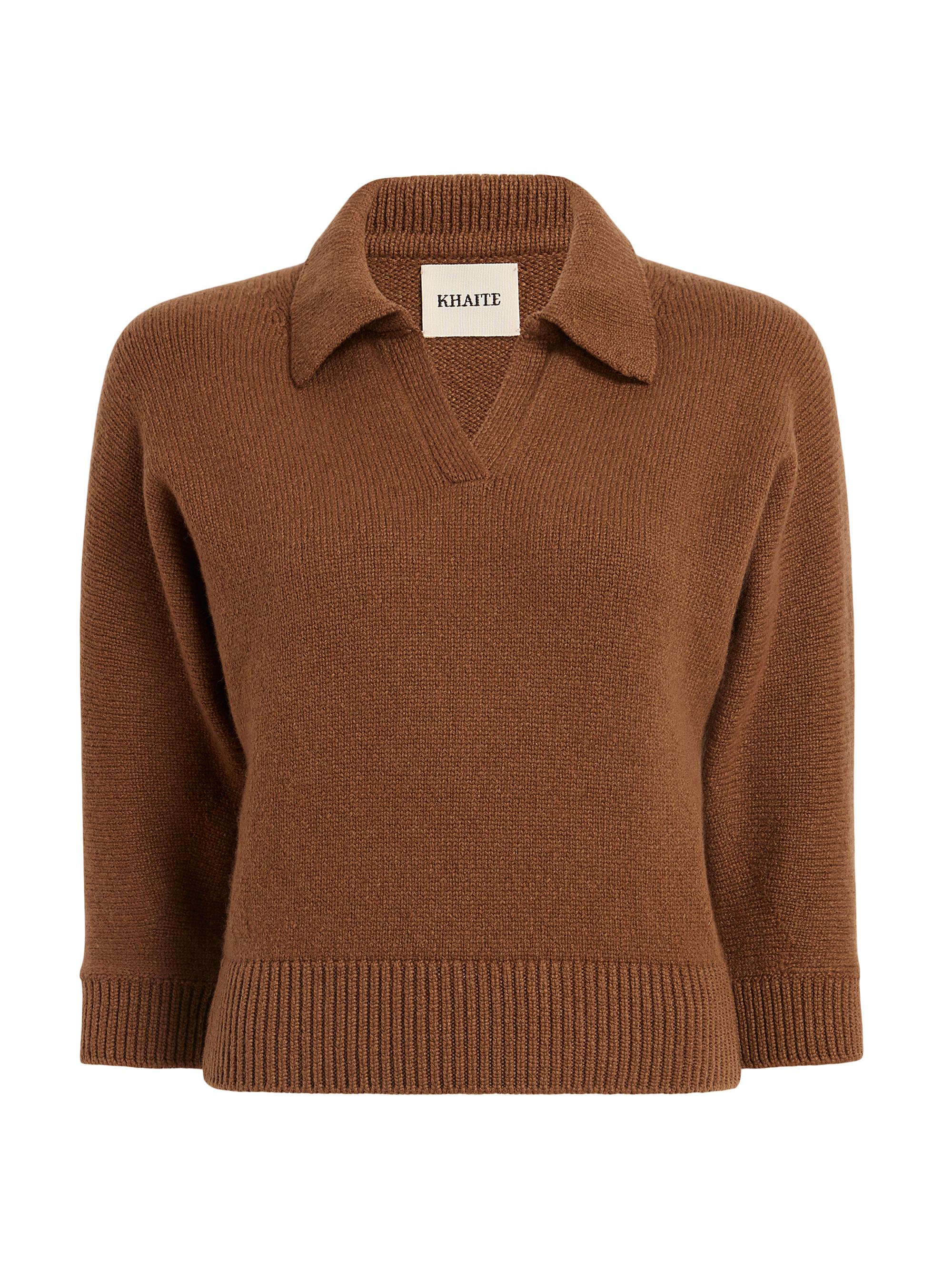 Khaite Women's Herve Cashmere Sweater - Maple