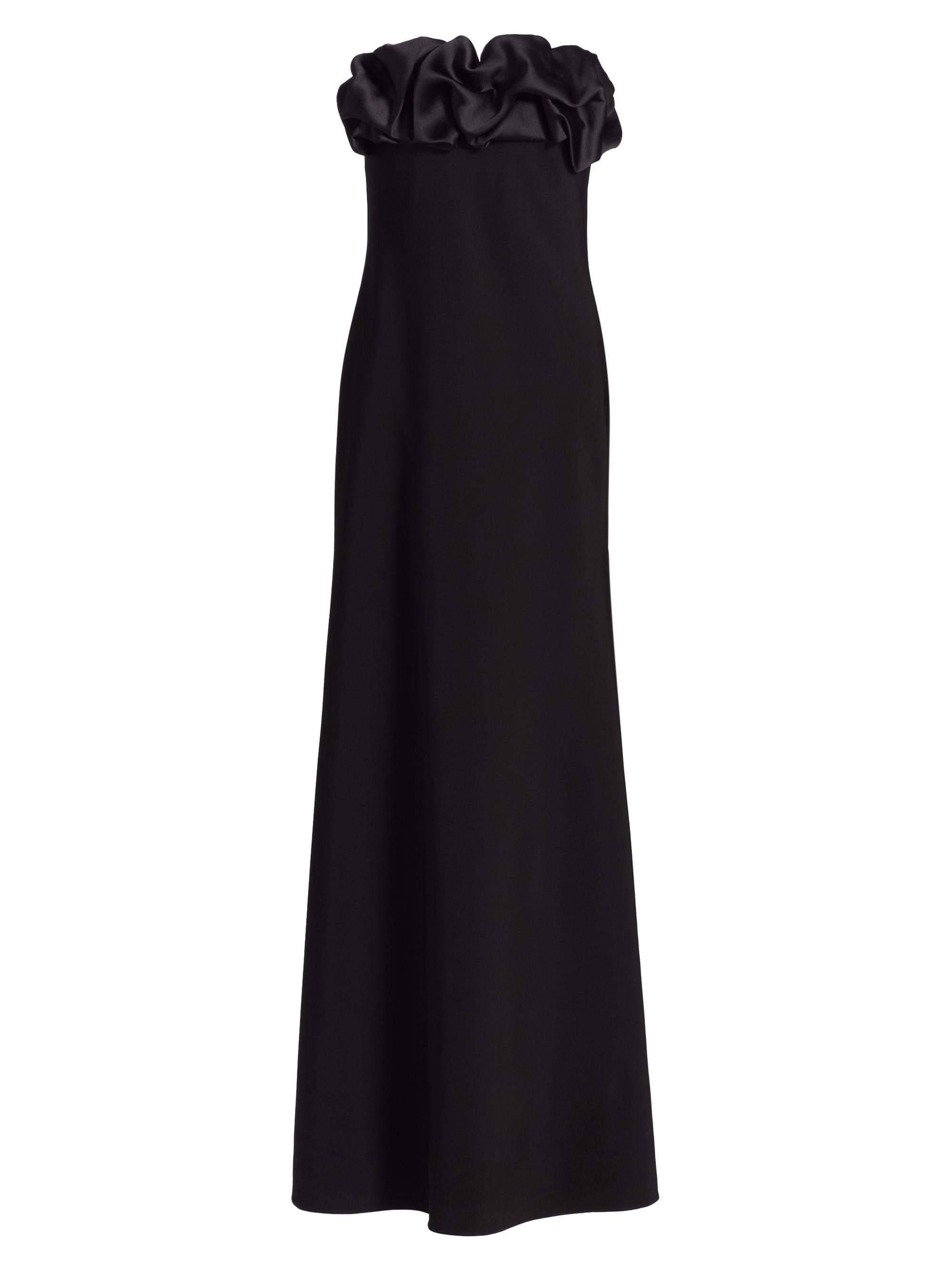 As It May Women's Eve Crepe & Satin Strapless Gown - Black