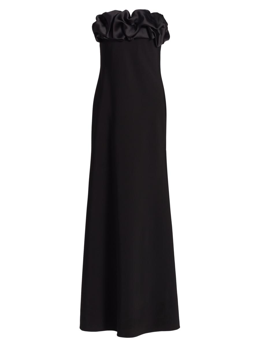 As It May Women's Eve Crepe & Satin Strapless Gown In Black
