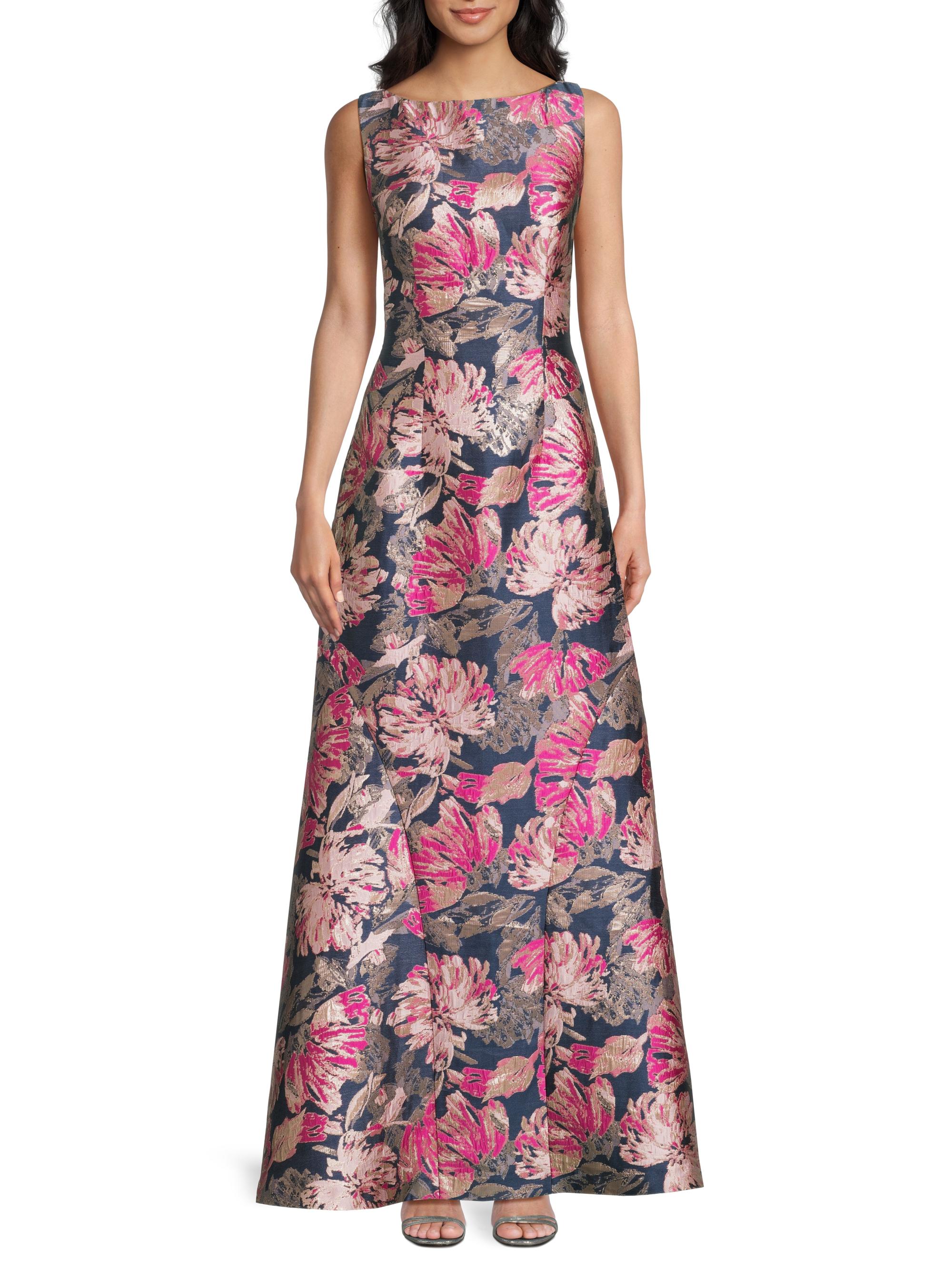 Kay Unger Maren Floral Brocade A-Line Gown | Saks Fifth Avenue