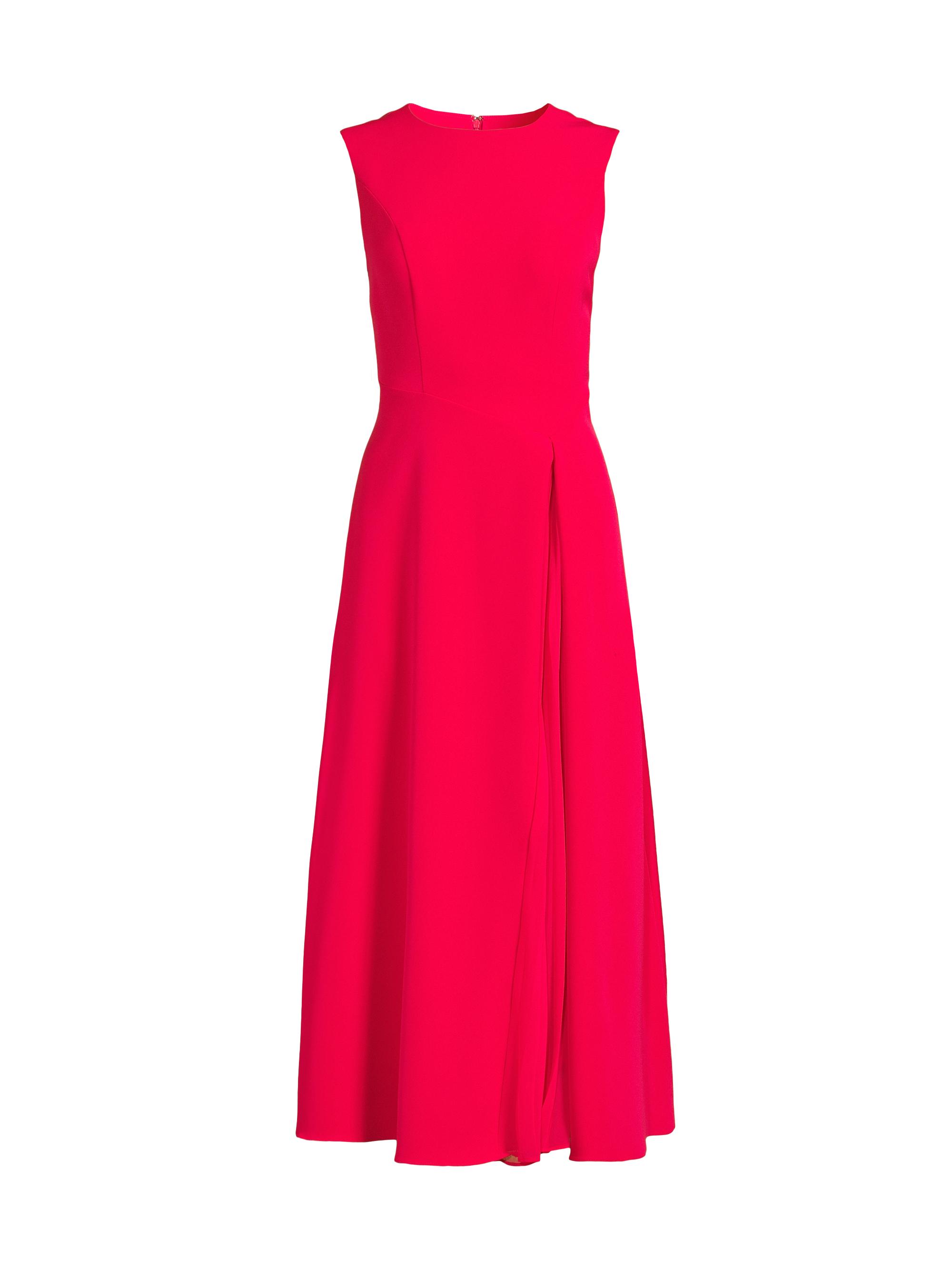 Kay Unger Women's Elliot Crepe Midi-Dress - Lipstick
