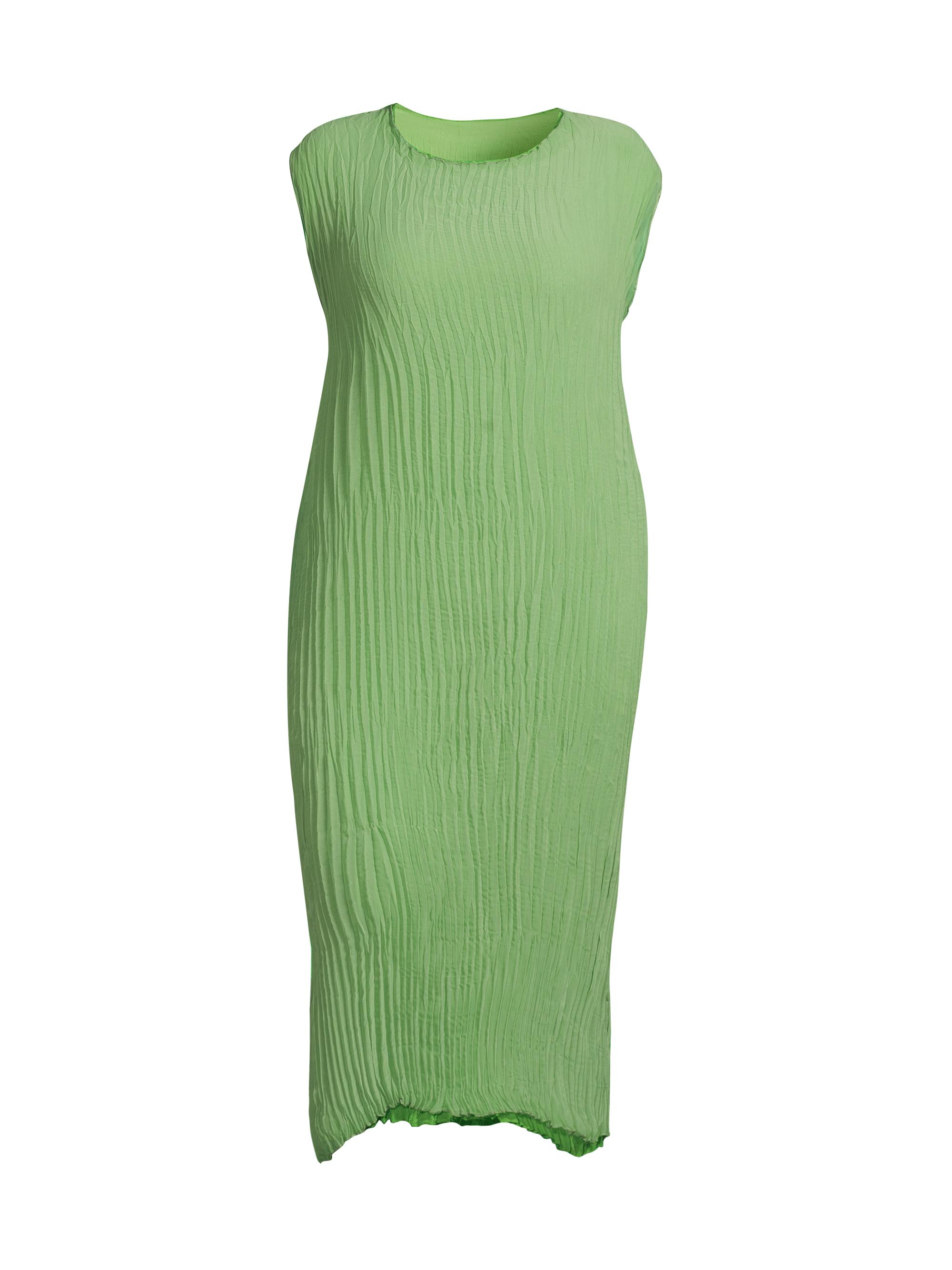 Baacal Women's Plus Jaya Reversible Pleated Chiffon Midi-Dress - Black