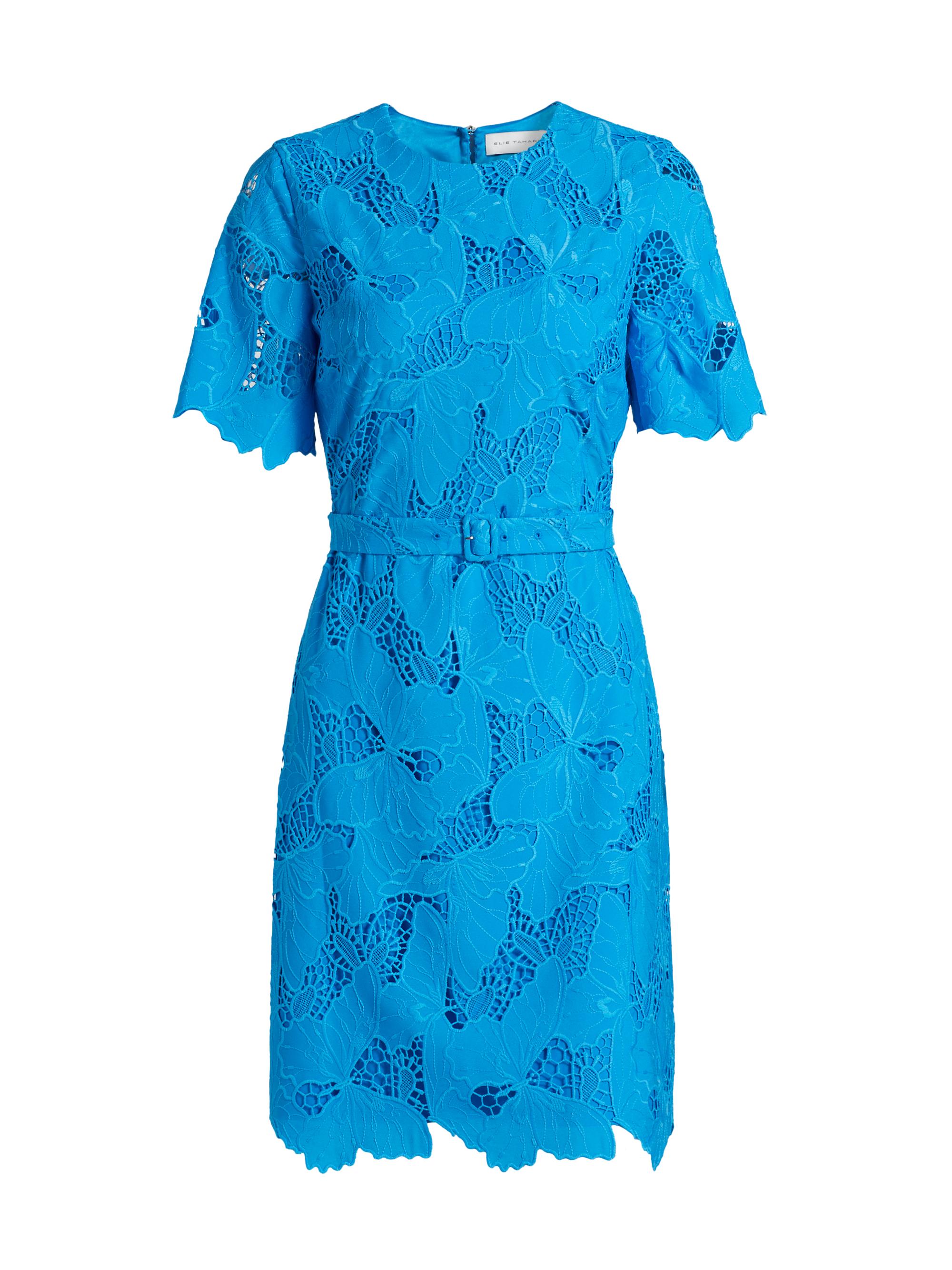 Elie Tahari The Marlowe Embroidered Midi-Shirtdress | Saks Fifth Avenue