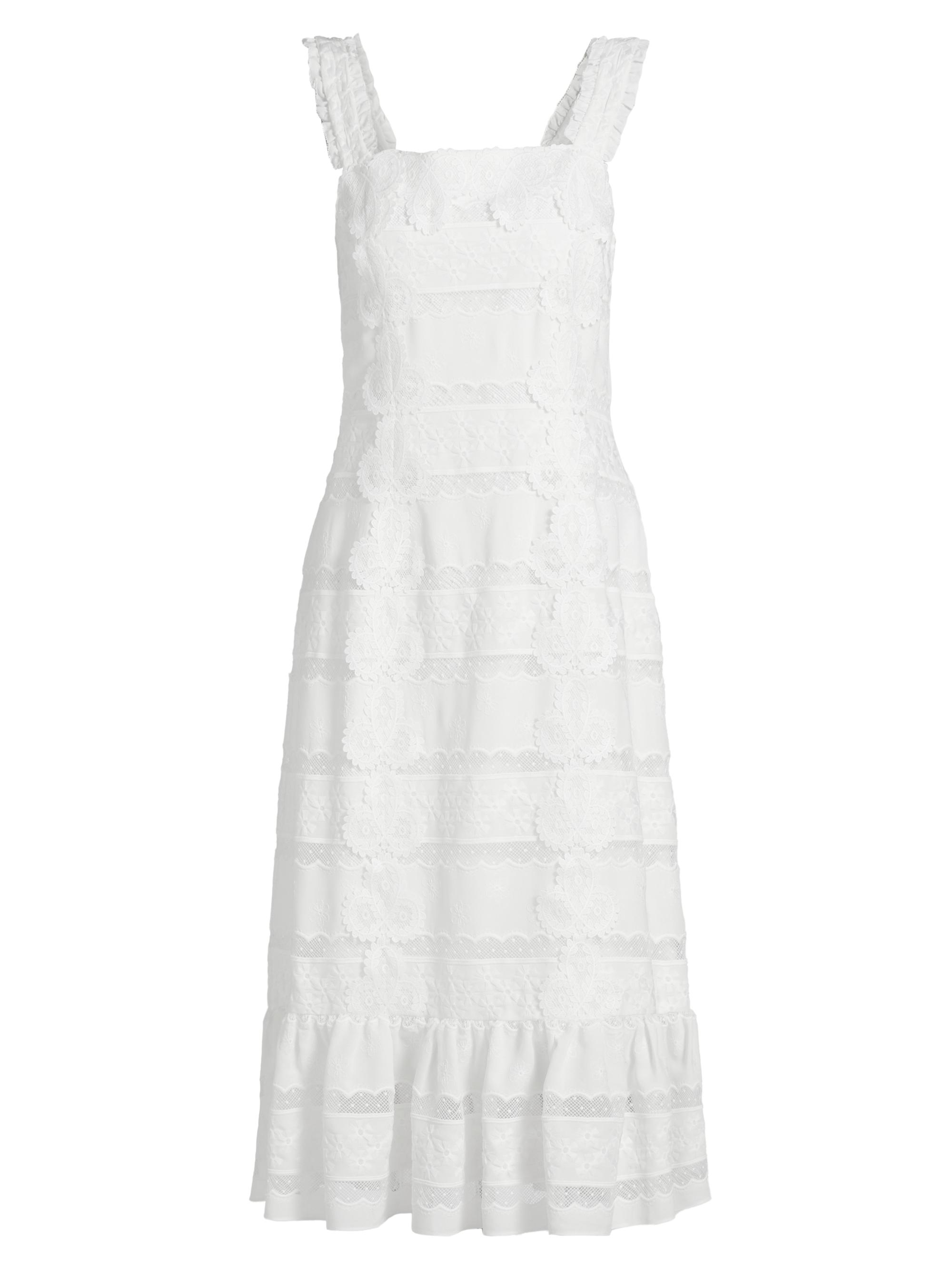 Elie Tahari Women's The Kira Lace Midi-Dress - Sky White