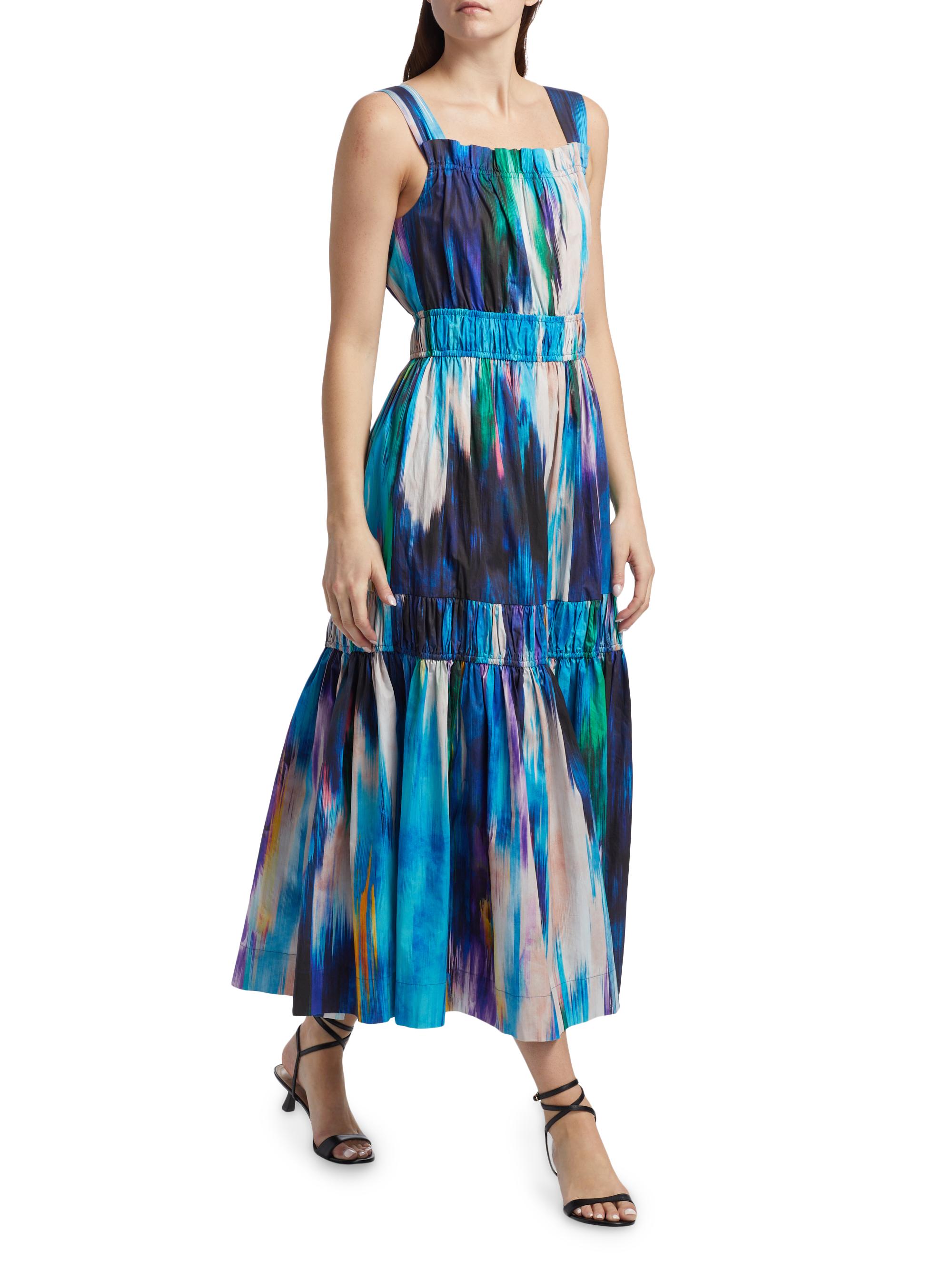 chinese dress ladies CHEEKY PINK IKAT HALTER MAXI DRESS main image 1