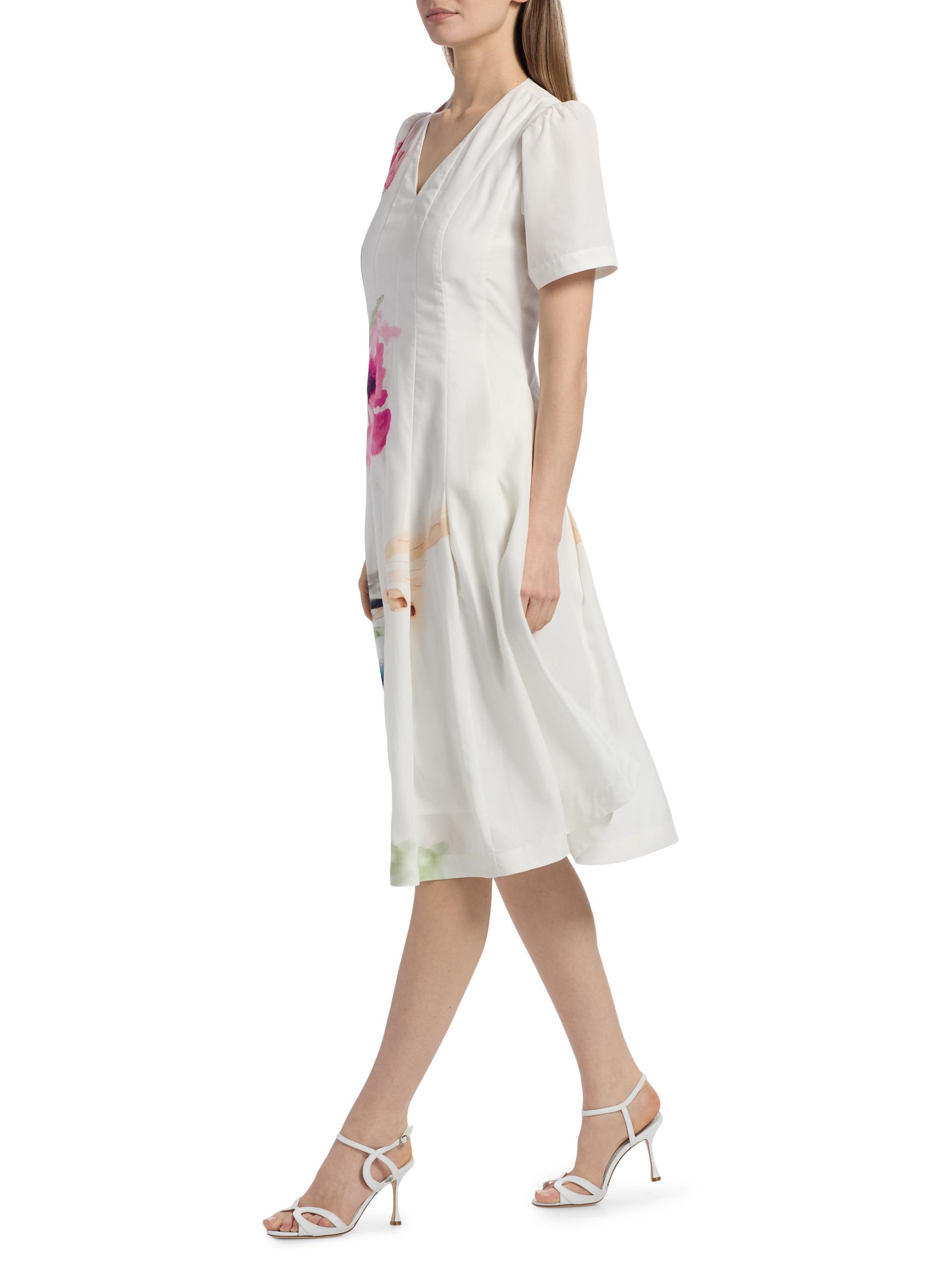 Elie Tahari The Layla Floral Spray Dress | Saks Fifth Avenue