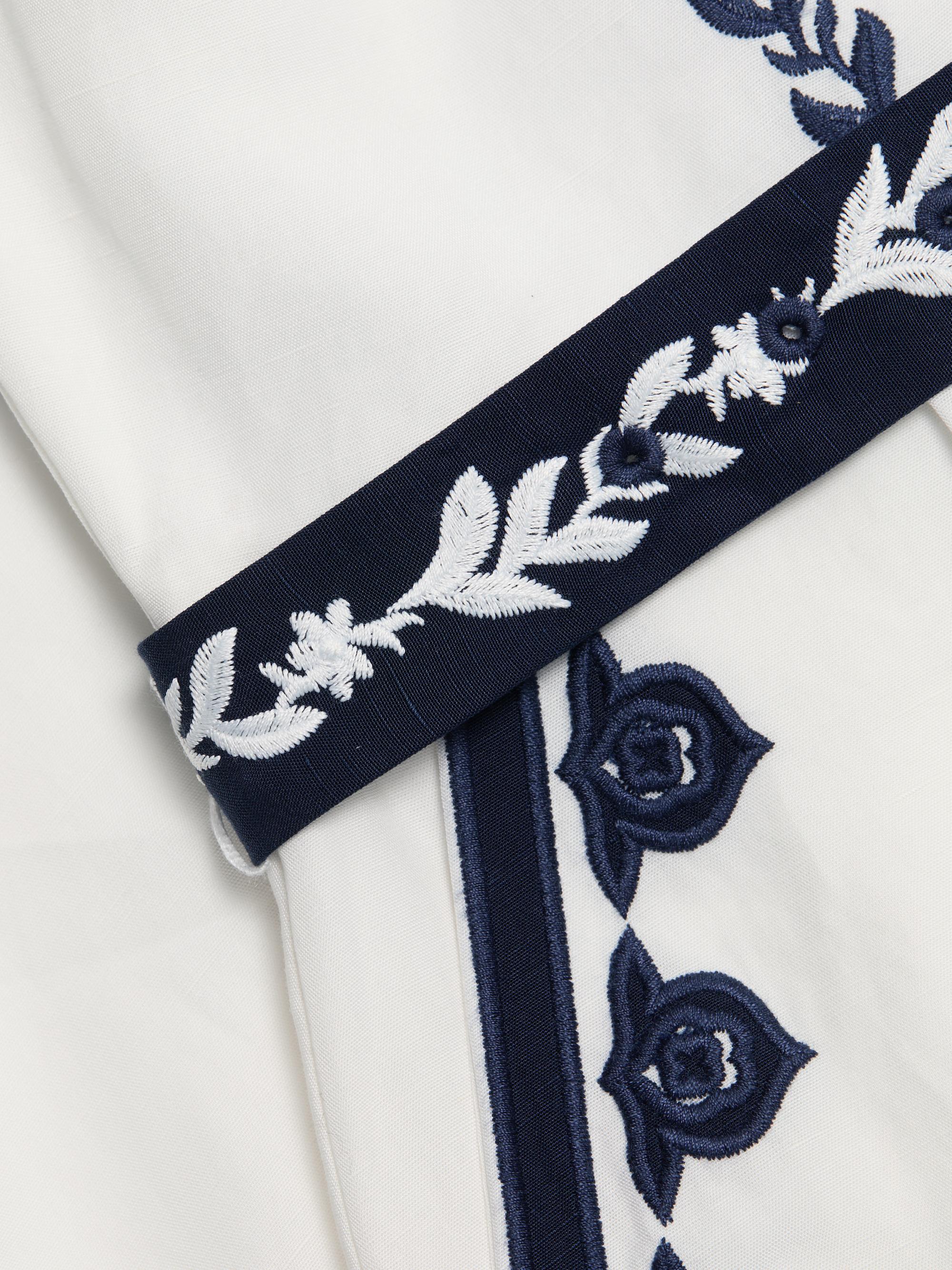 Elie Tahari The Liana Embroidered Dress | Saks Fifth Avenue