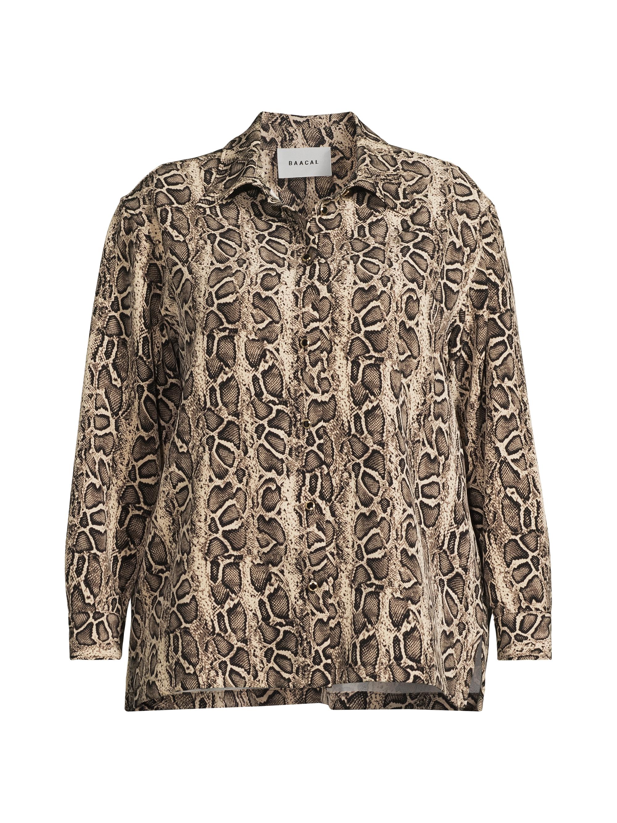 Baacal Women's Plus The Quinn Python Print Shirt - Python