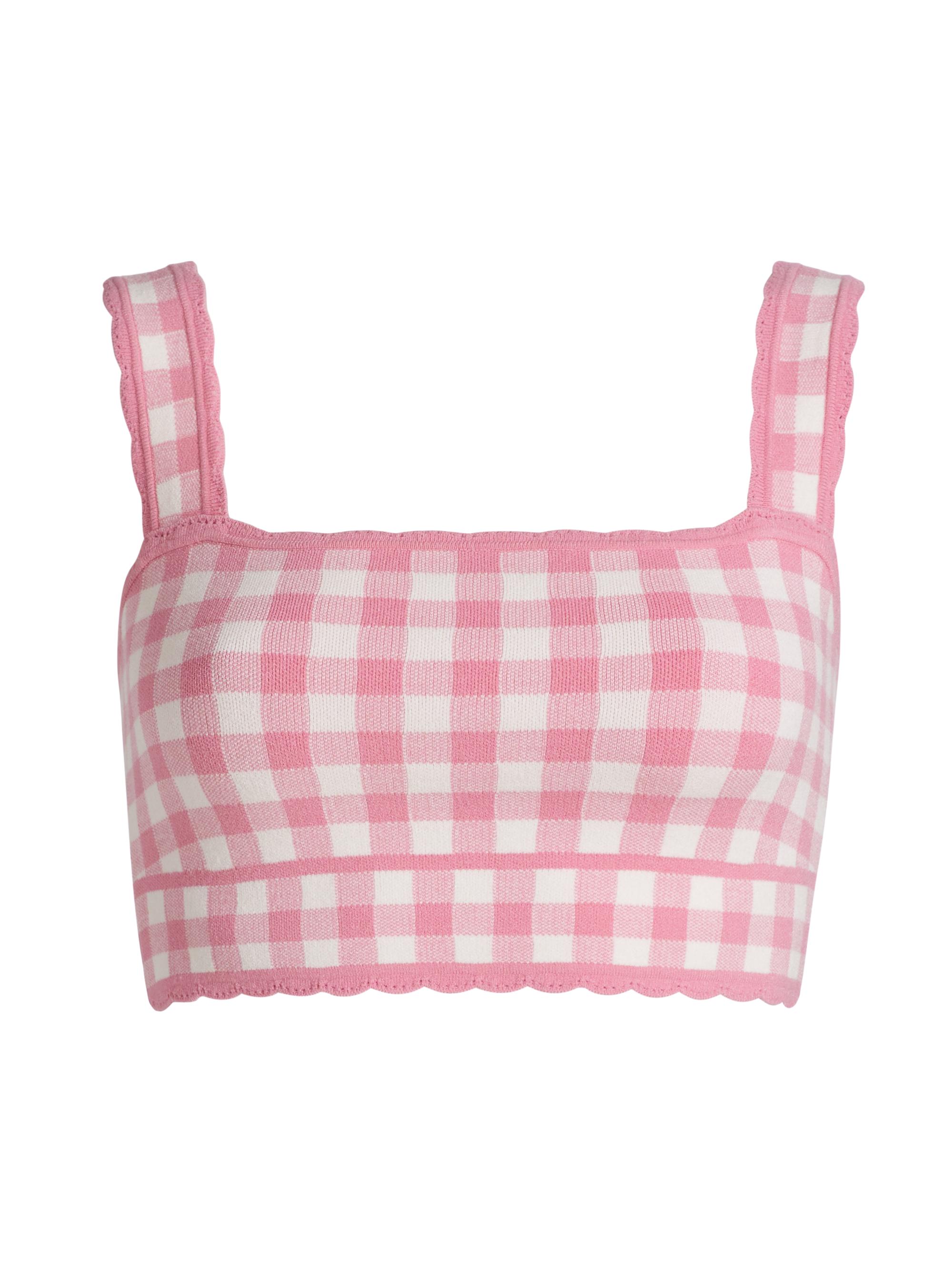 LoveShackFancy Rivier Satin Halterneck Top | Saks Fifth Avenue