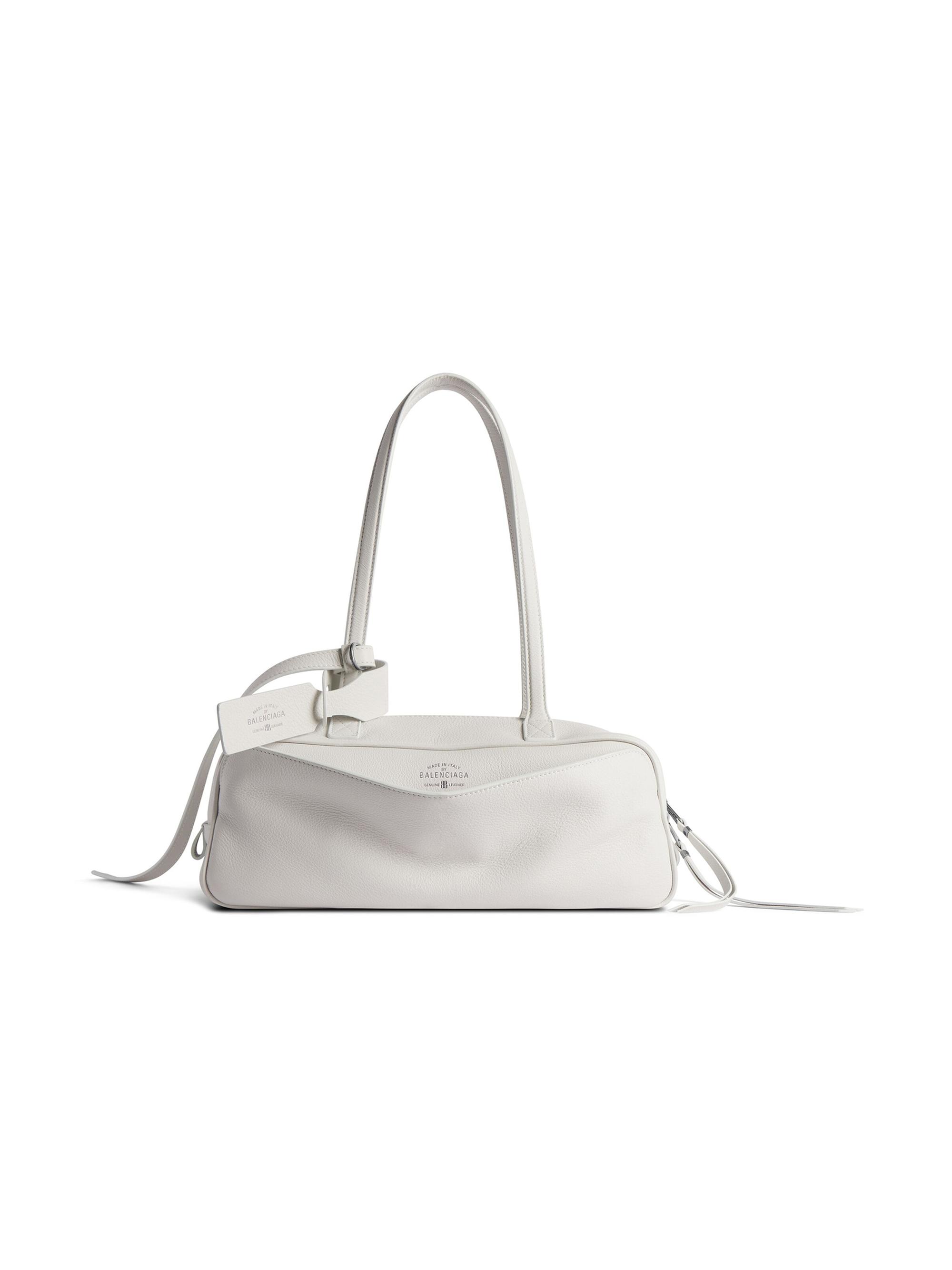 Balenciaga Women's Carrie  Bowling Shoulder Bag - White