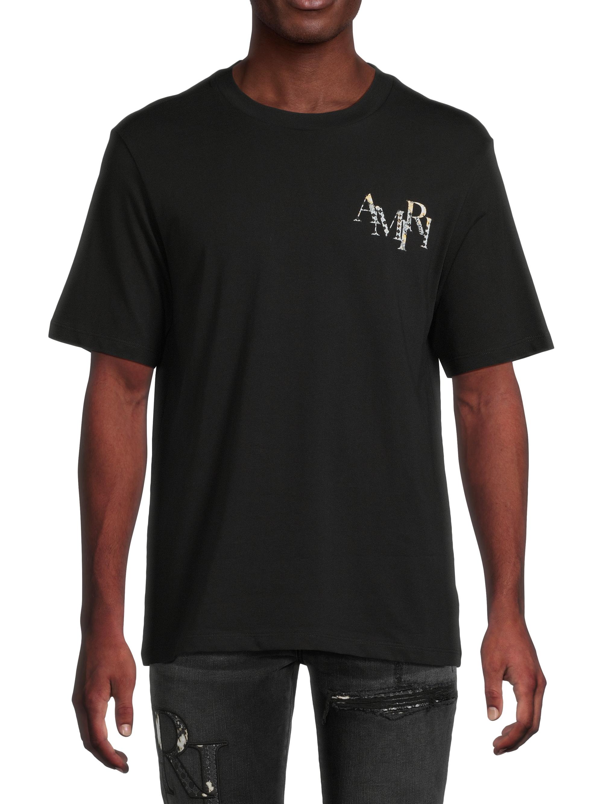 Amiri Staggered Logo Cotton T-Shirt | Saks Fifth Avenue