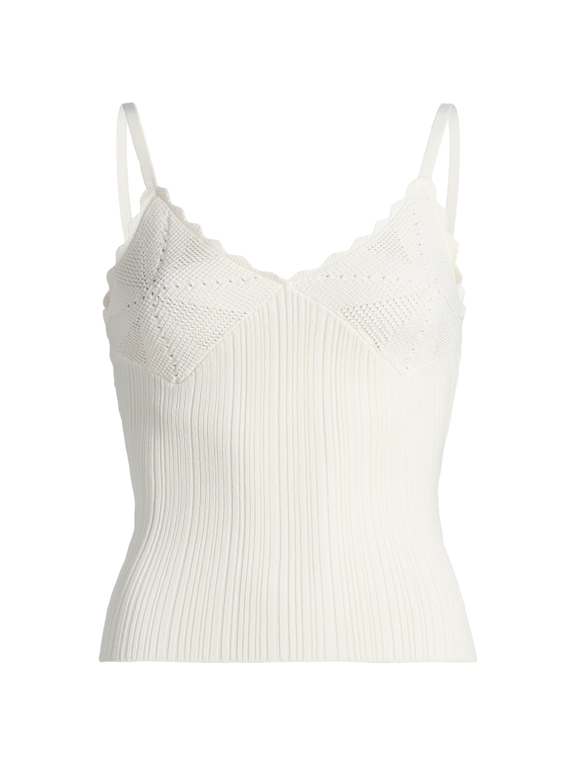 Ronny Kobo Women's Leonie Knit Tank - White